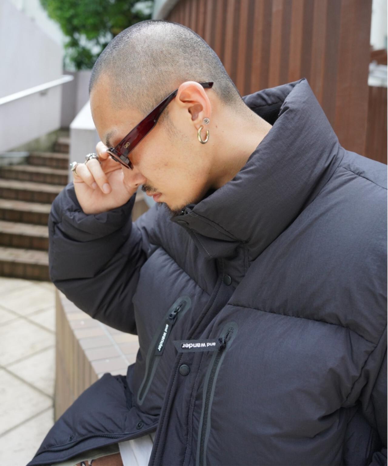 and wander/アンドワンダー puffer down jacket パファーダウン