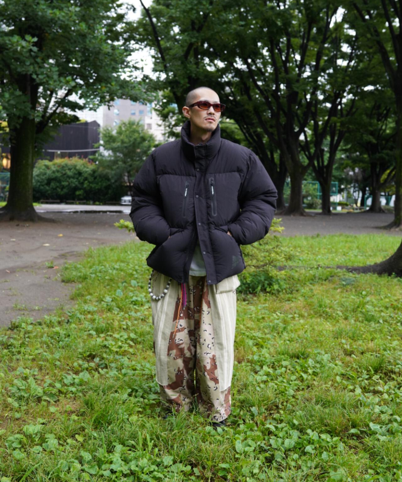 and wander/アンドワンダー puffer down jacket パファーダウン