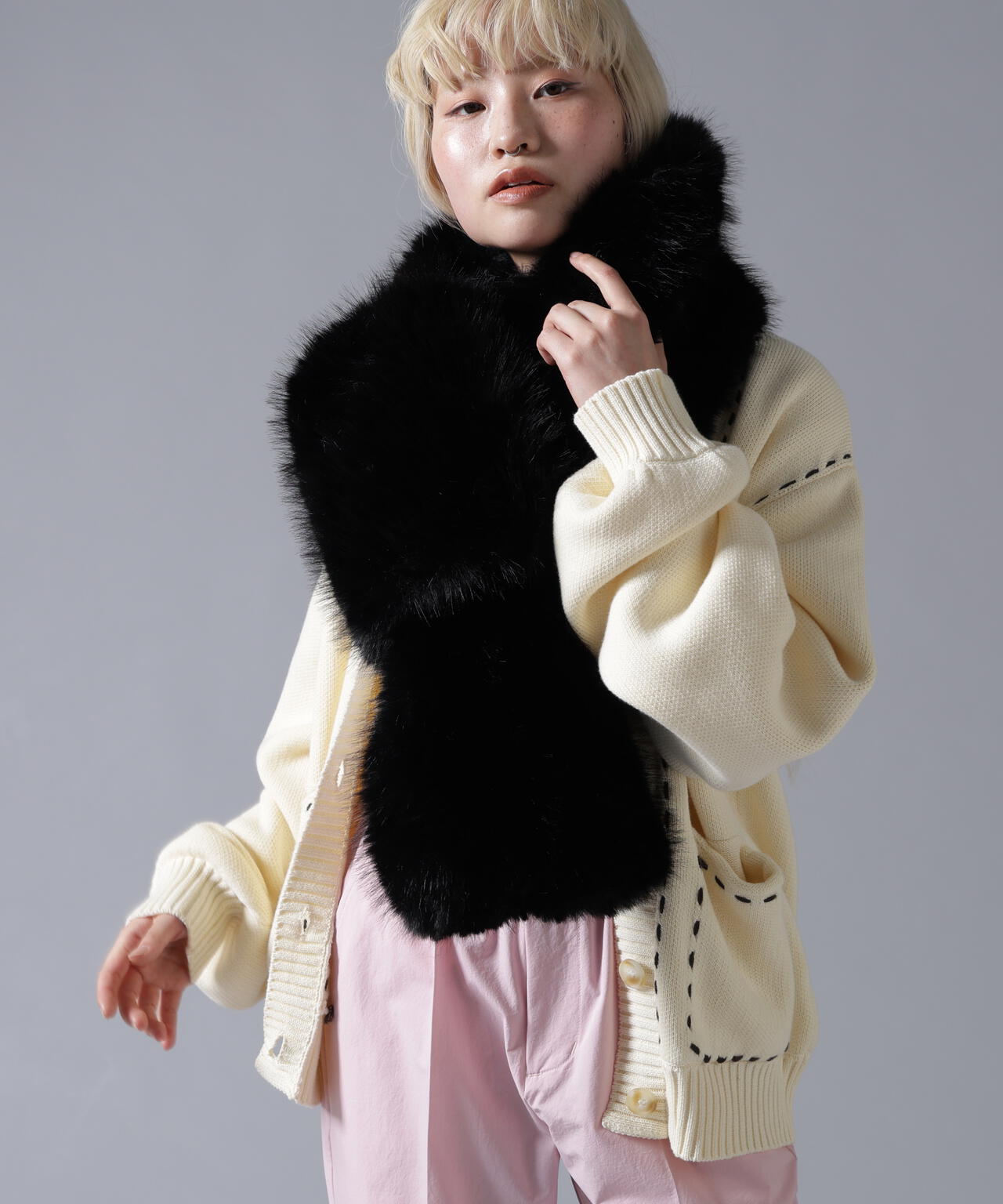B omnivore/ビーオムニボー  ECOFUR MUFFLER