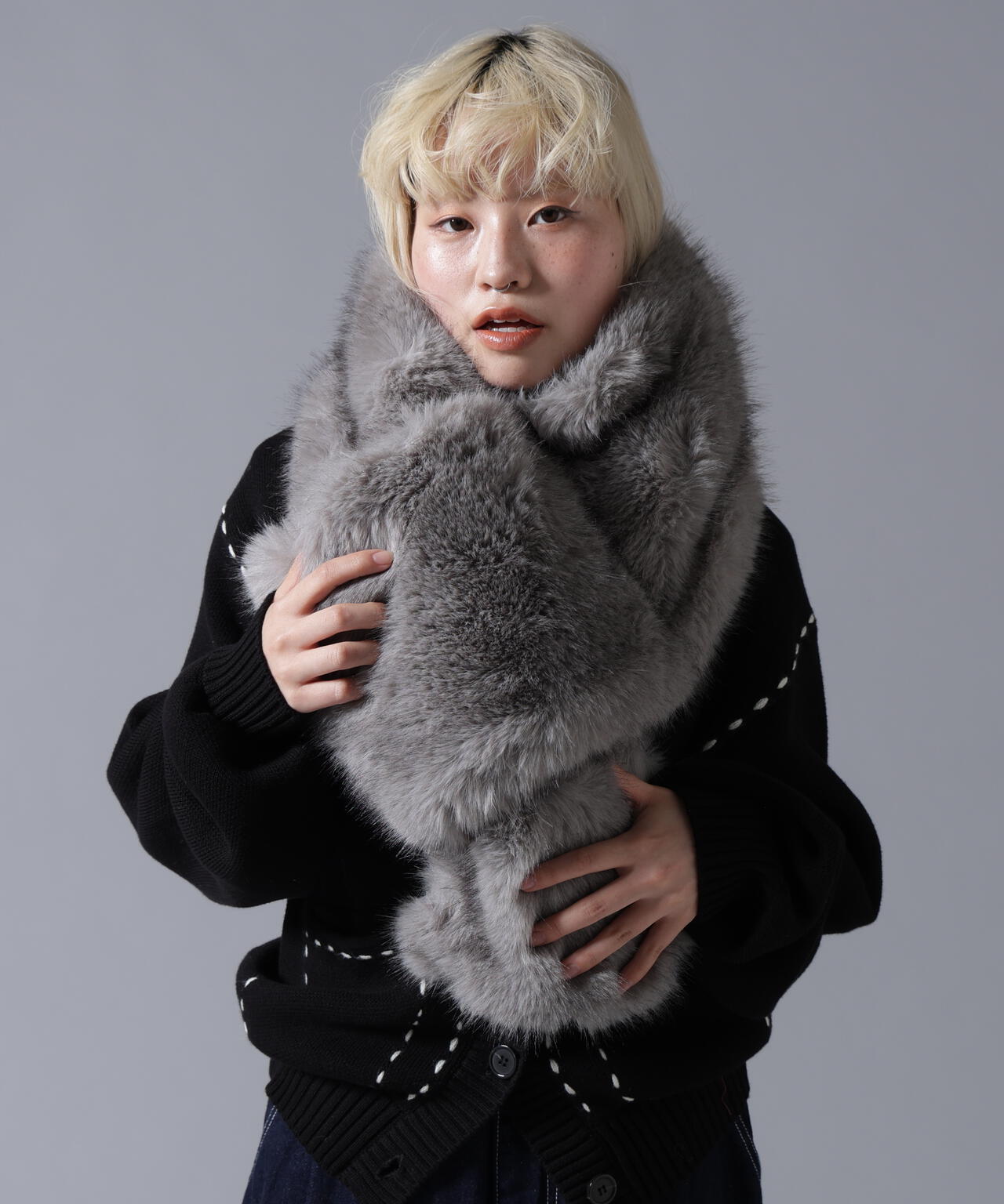 B omnivore/ビーオムニボー  ECOFUR MUFFLER