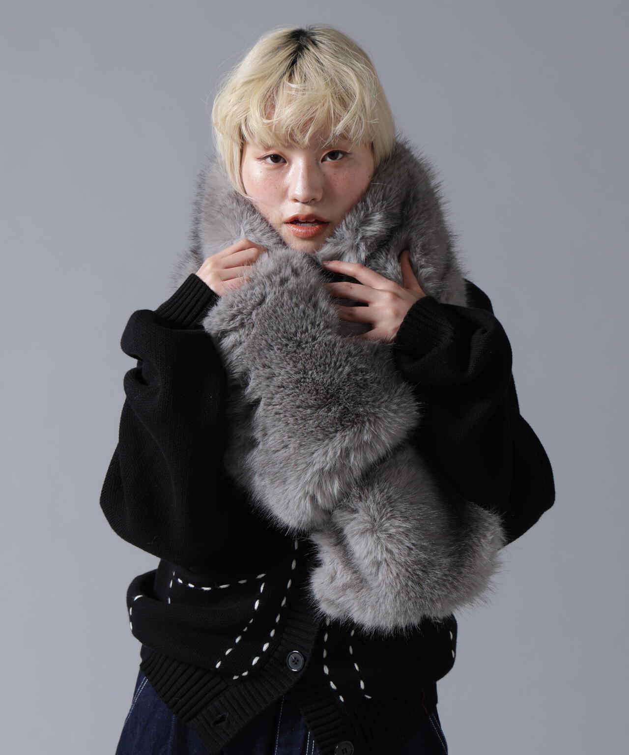 B omnivore/ビーオムニボー  ECOFUR MUFFLER
