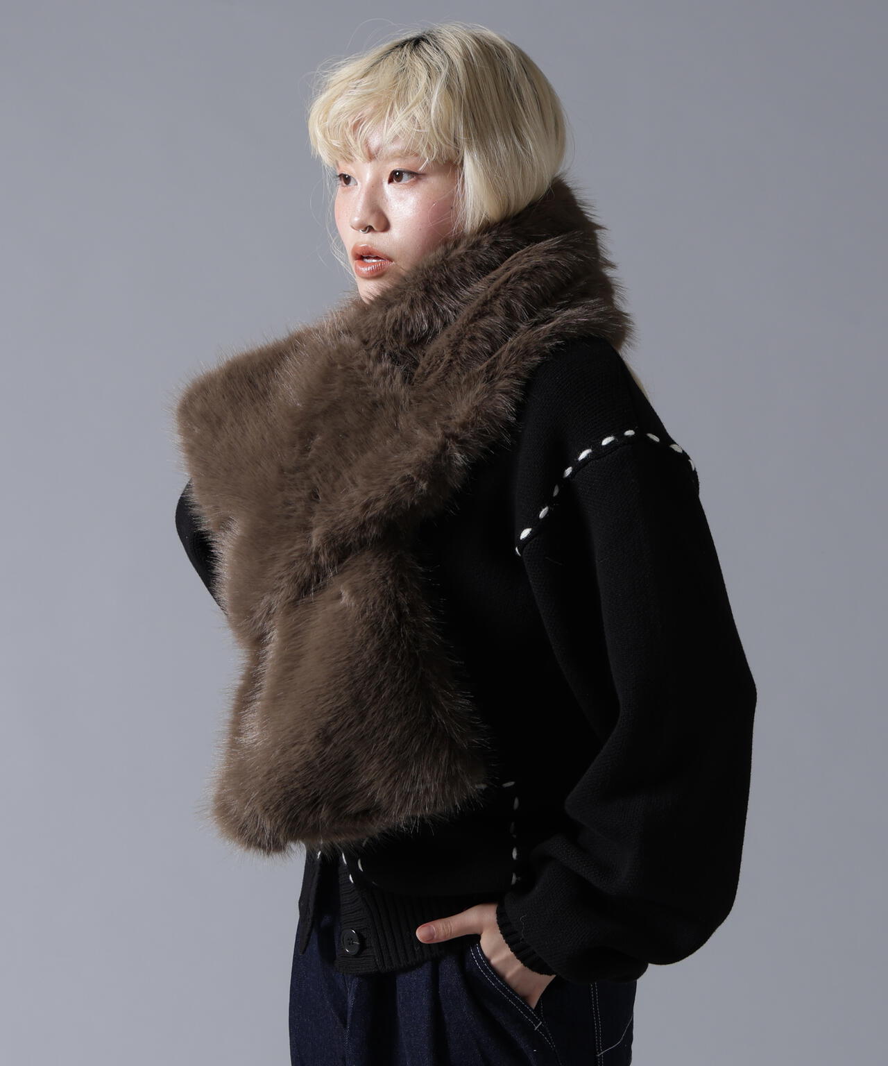B omnivore/ビーオムニボー  ECOFUR MUFFLER