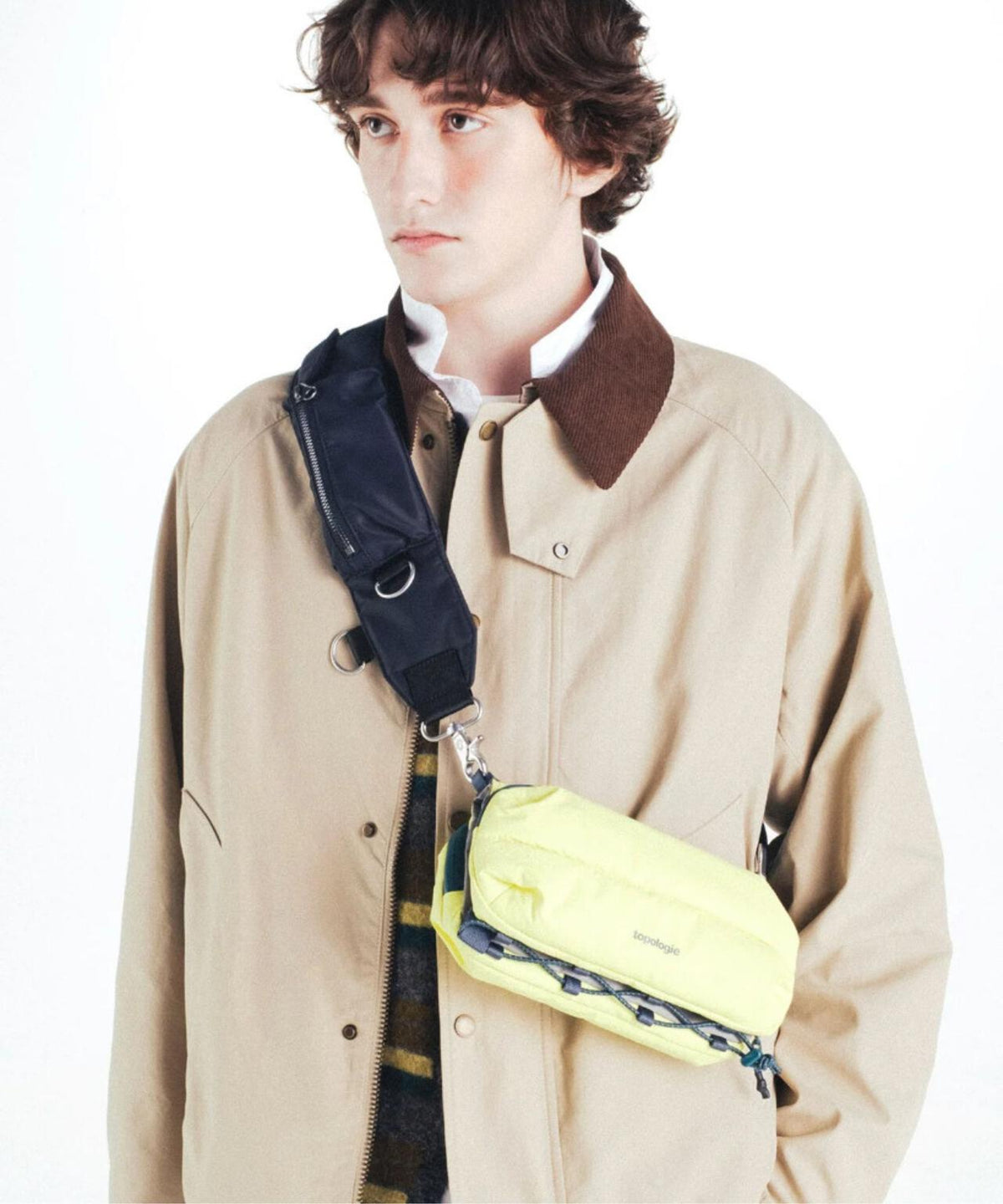 Topologie/トポロジー Bottle Sacoche Medium Puffer Matt Coated 