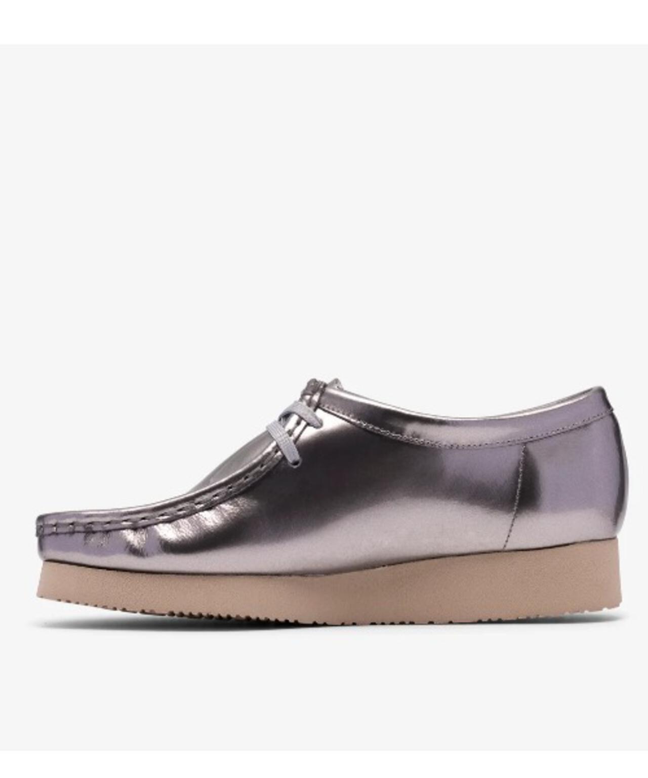 CLARKS/クラークス　Wallabee. 2604 レディースワラビー2604 （シルバーパテント）