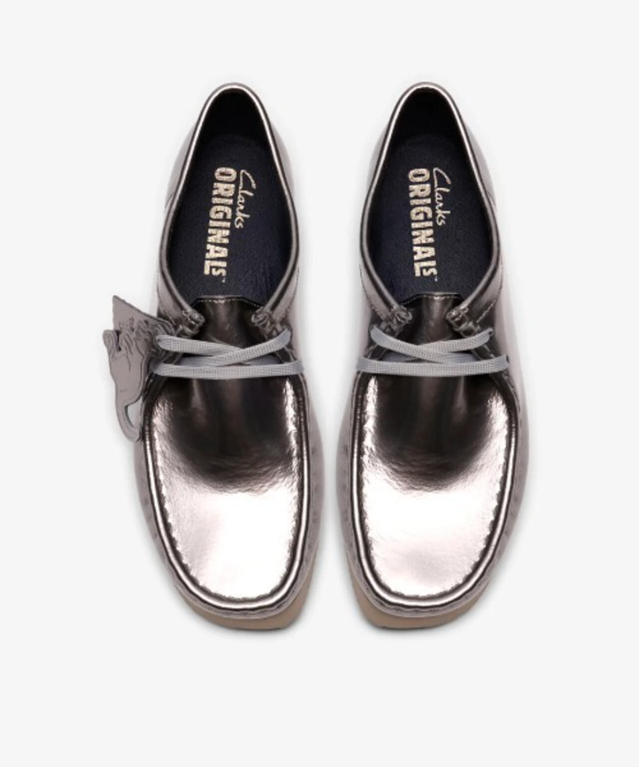 CLARKS/クラークス　Wallabee. 2604 レディースワラビー2604 （シルバーパテント）