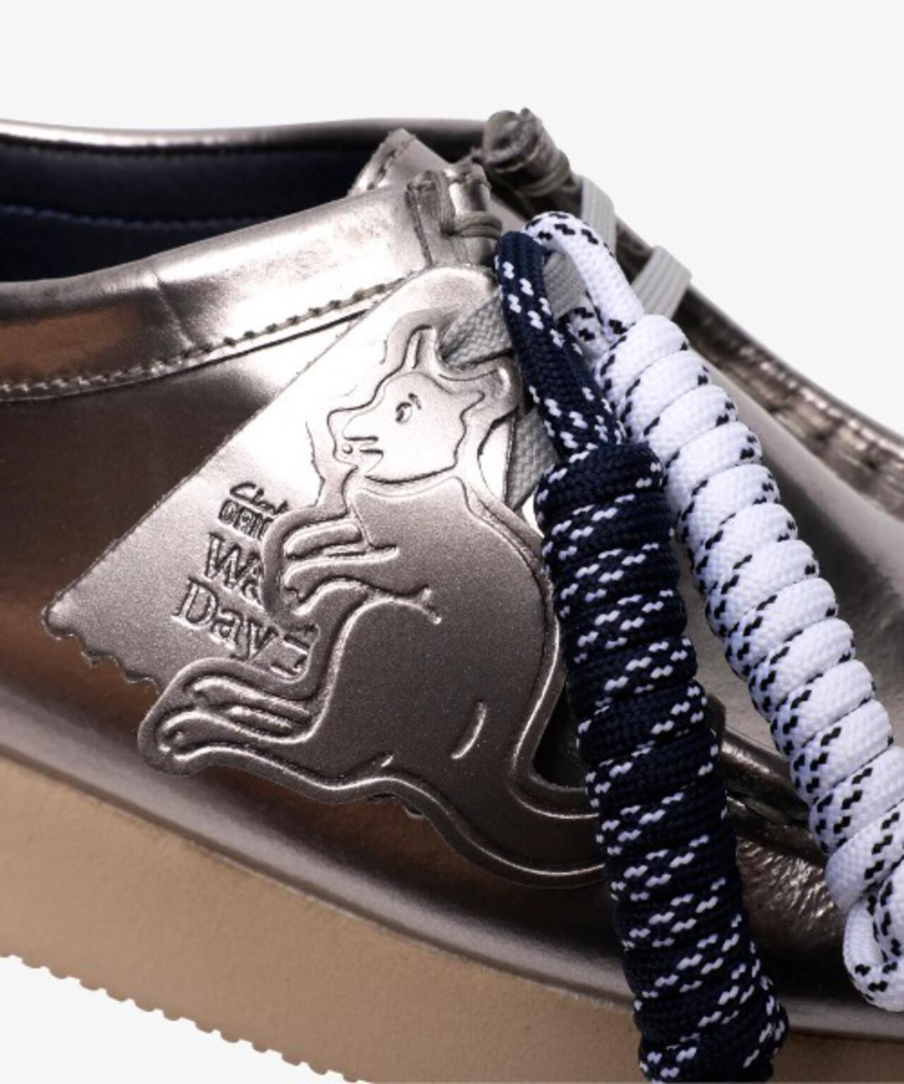 CLARKS/クラークス　Wallabee. 2604 レディースワラビー2604 （シルバーパテント）