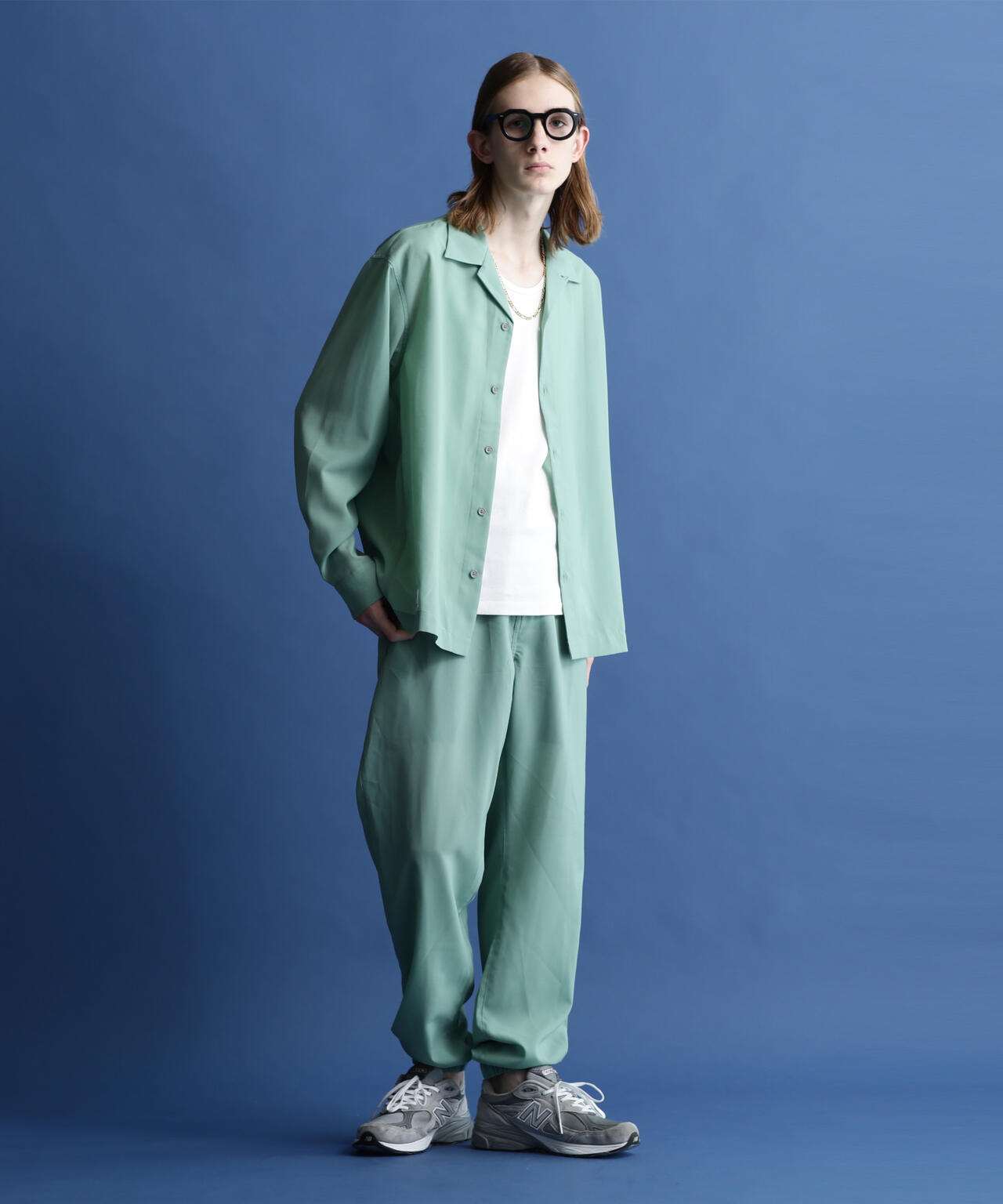 Schott/スラブシフォン シャツ ファミリークレスト　M SLUB CHIFFON PANTS/スラブ シフォンパンツ | Schott（ショット