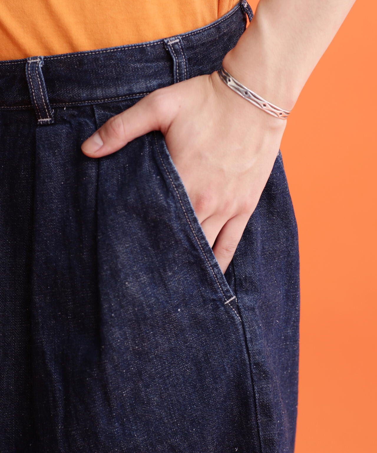 NEP DENIM 2TUCK SHORTS/ネップデニム 2タックショーツ | Schott