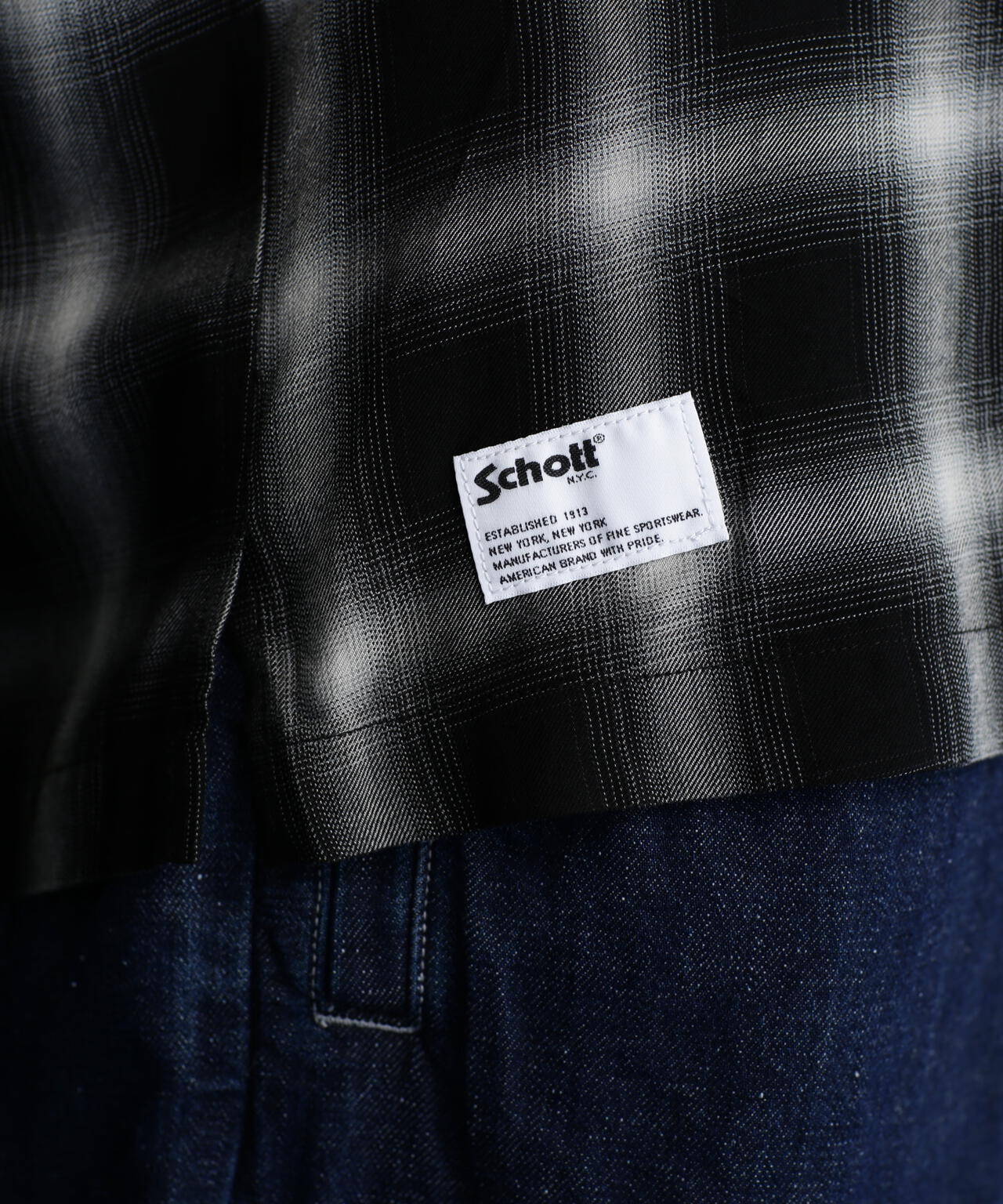 OMBRE PLAID SS SHIRT/オンブレ チェック 半袖シャツ | Schott