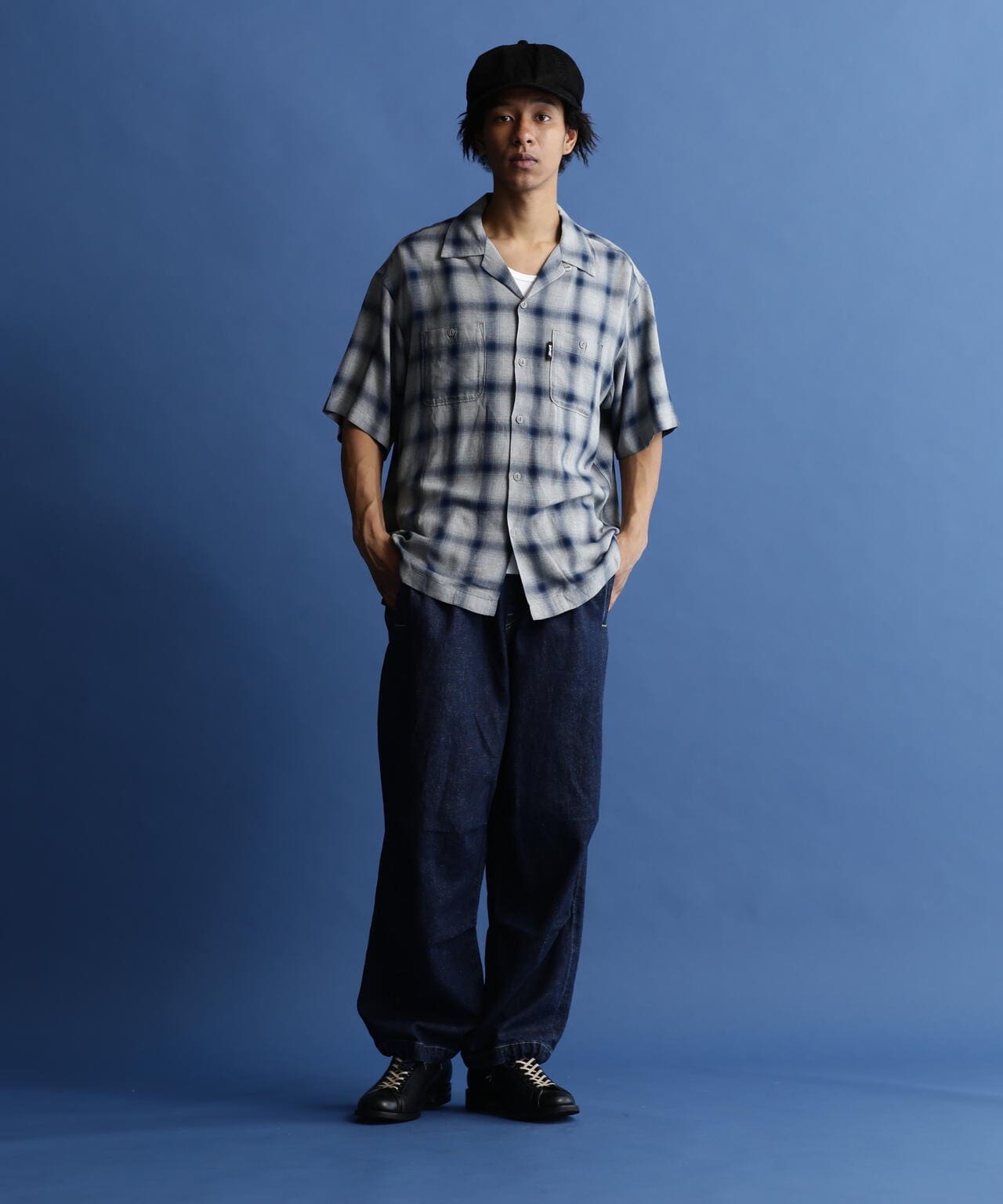 OMBRE PLAID SS SHIRT/オンブレ チェック 半袖シャツ | Schott