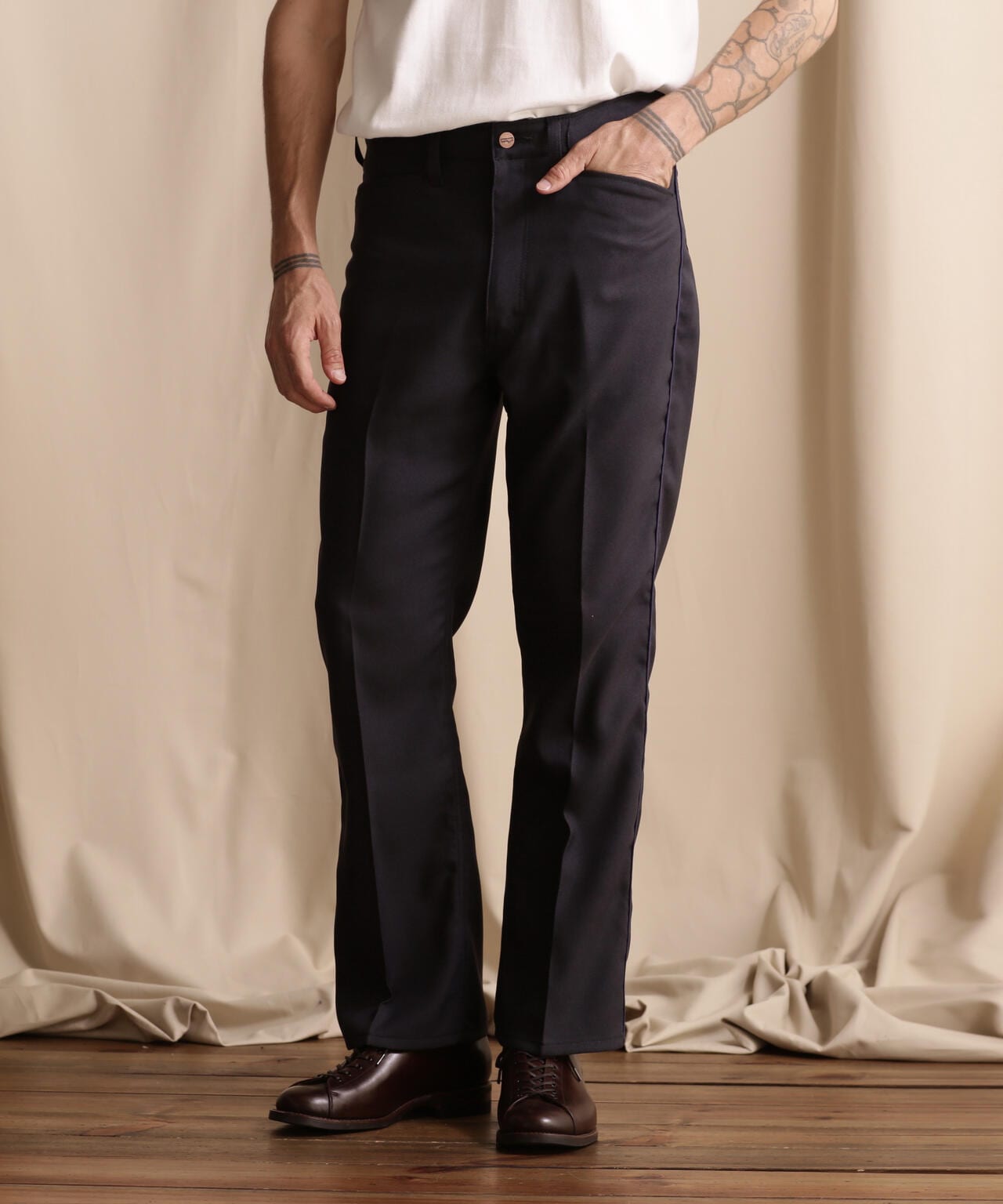 【美品】Schott ショット Wrangler ブラック スラックス L 美品】Schott ショット Wrangler ブラック スラックス L Wrangler