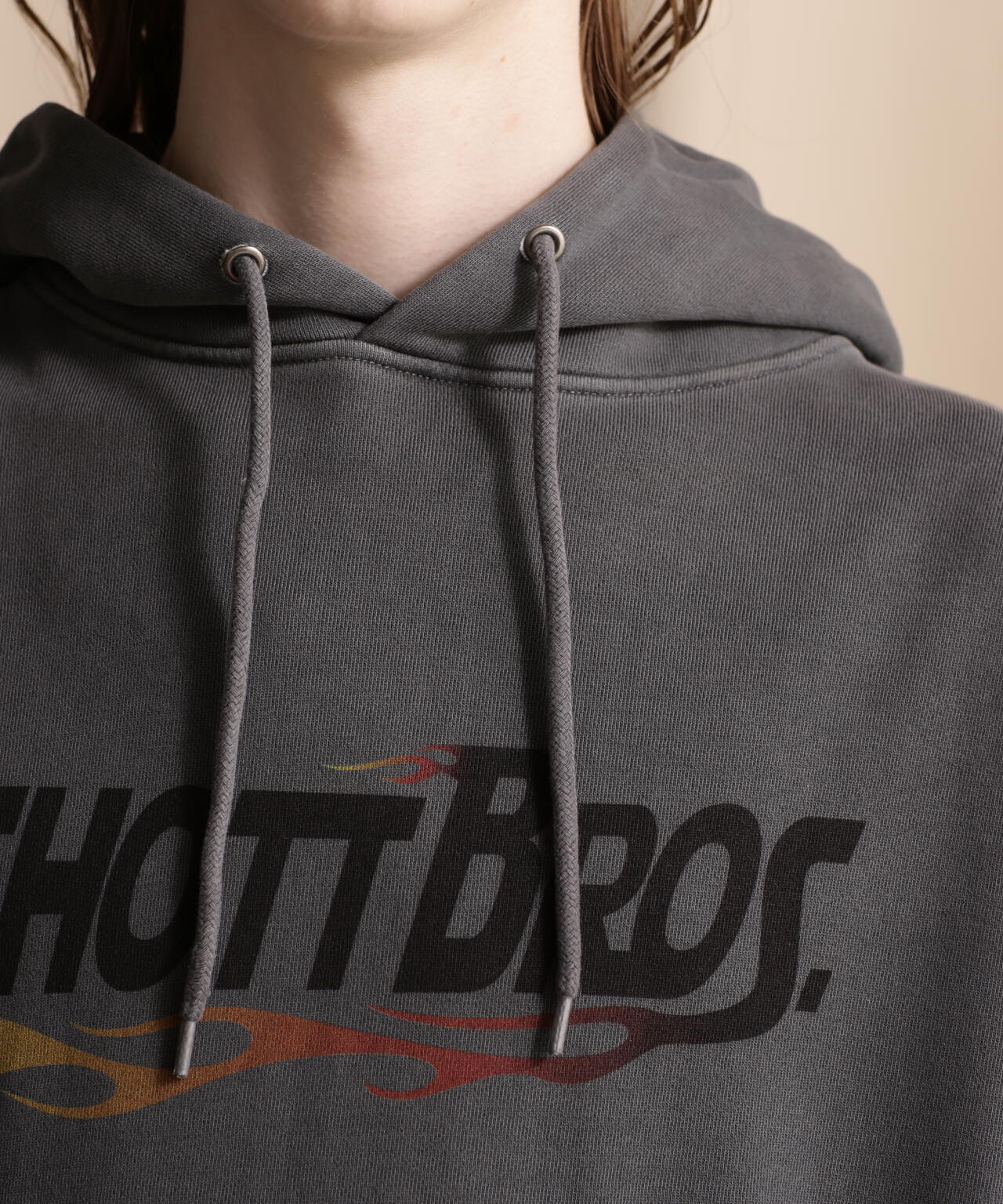 HOODED SWEAT FIRE SCRIPT/ファイアスクリプト パーカー | Schott