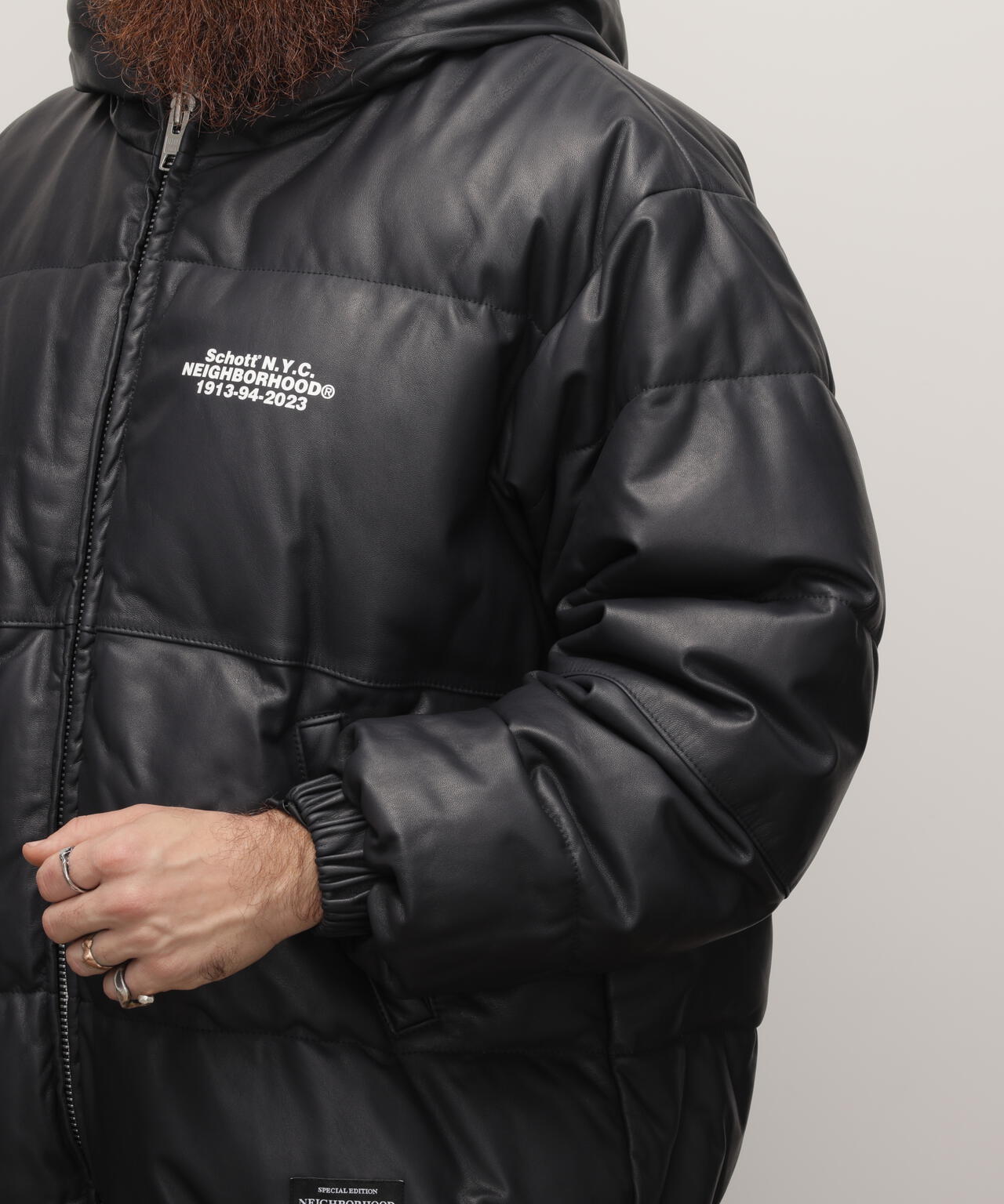 ジャケット・アウター NEIGHBORHOOD NH X Schott LEATHER HOODED Schott NH/LEATHER HOODED JACKET | Schott（ショット） ｜【公式