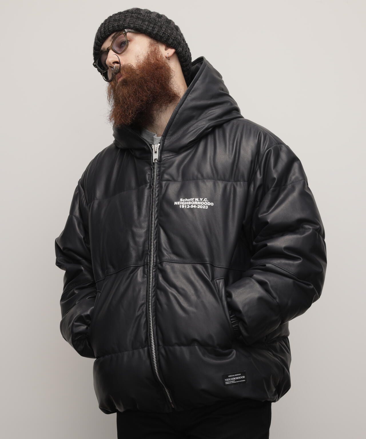 ジャケット・アウター NEIGHBORHOOD NH X Schott LEATHER HOODED Schott NH/LEATHER HOODED JACKET | Schott（ショット