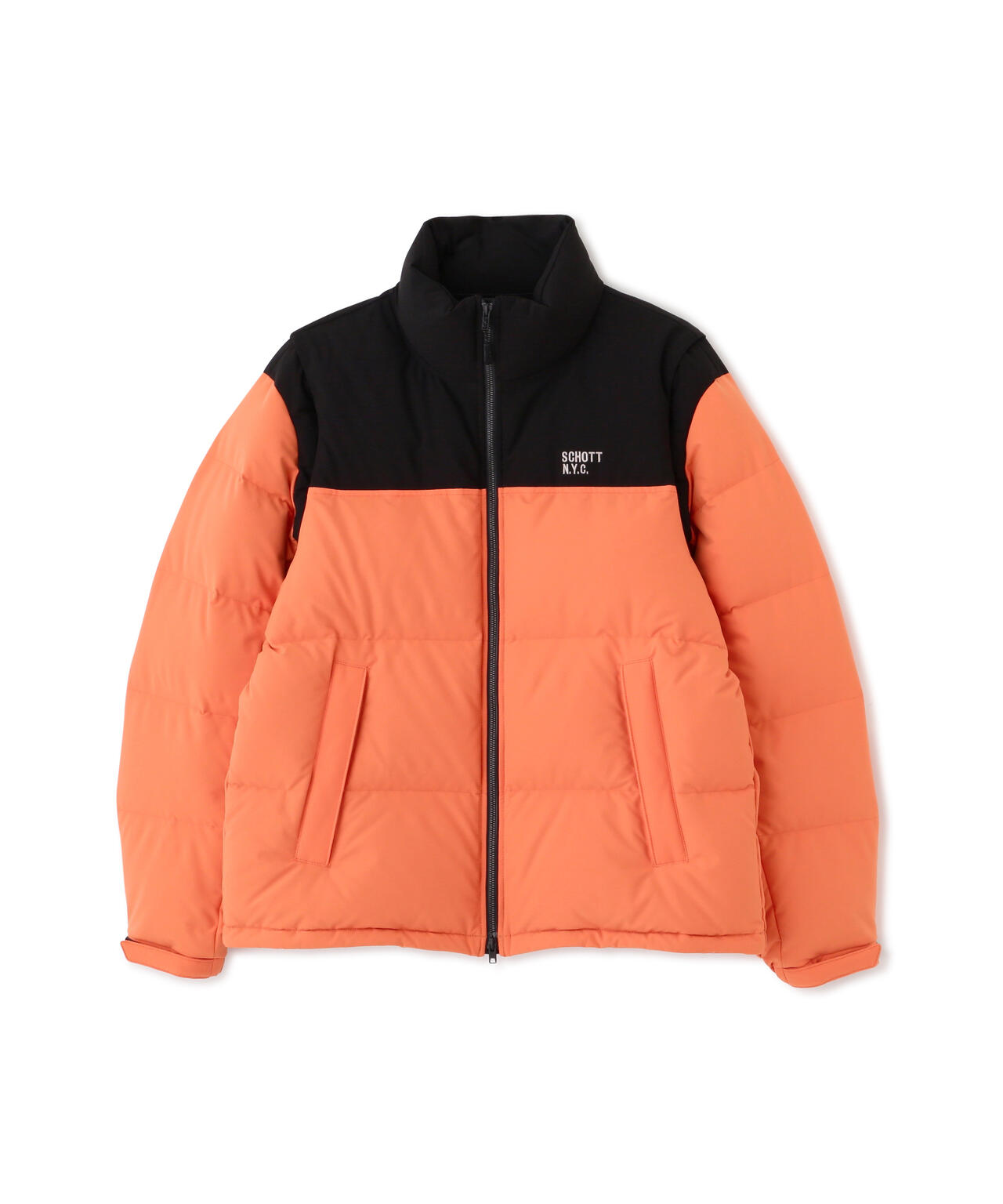 2WAY 2TONE DOWN JACKET/2ウェイ 2トーン ダウンジャケット | Schott