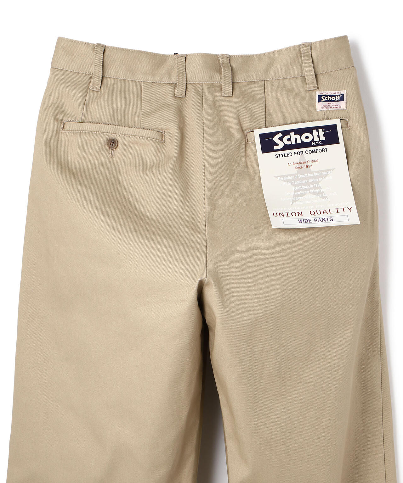 TC DOUBLE PLEATED WIDE PANTS/2タック パンツ | Schott（ショット