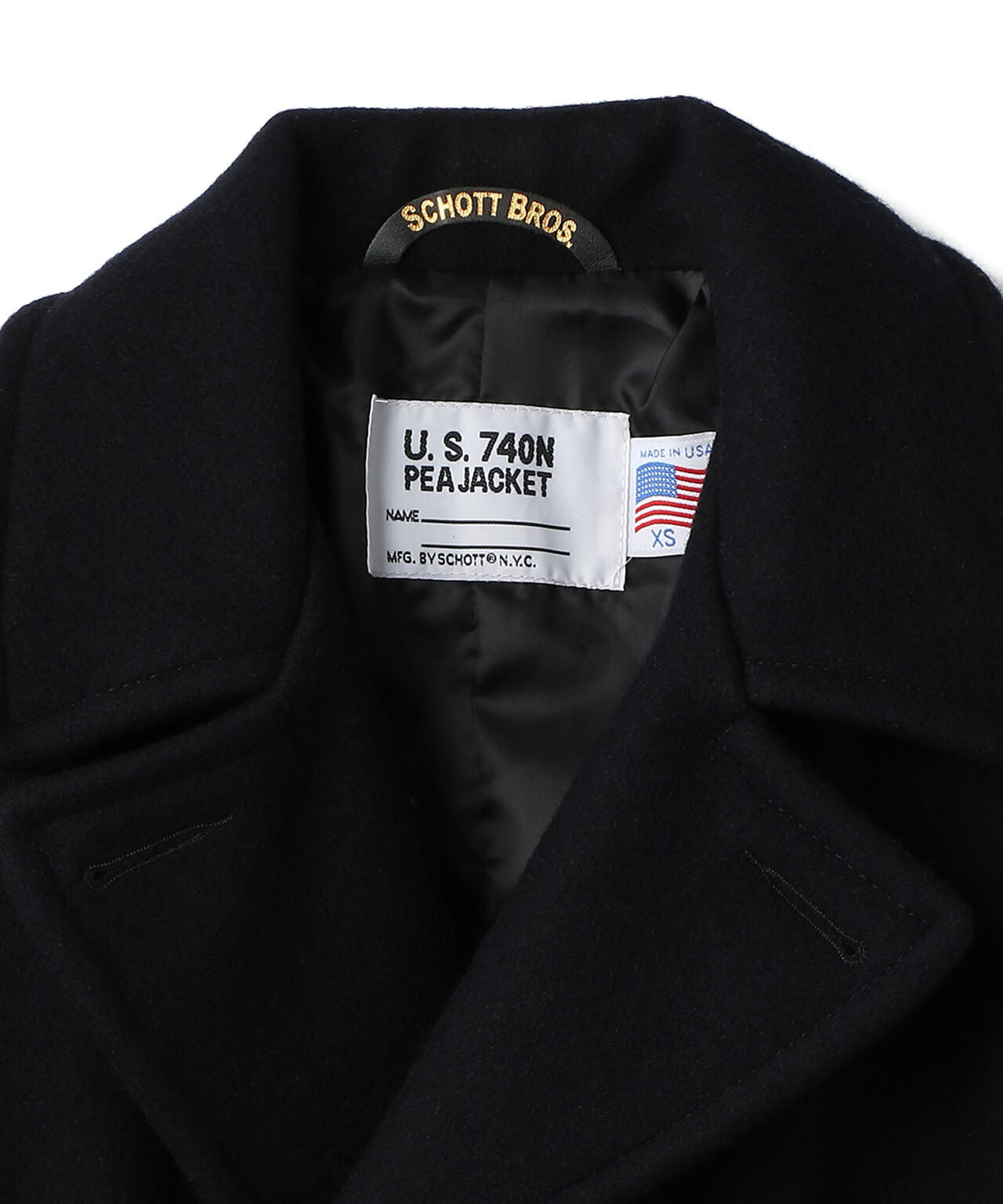 714US LONG MELTON PEACOAT/ロング メルトン ピーコート