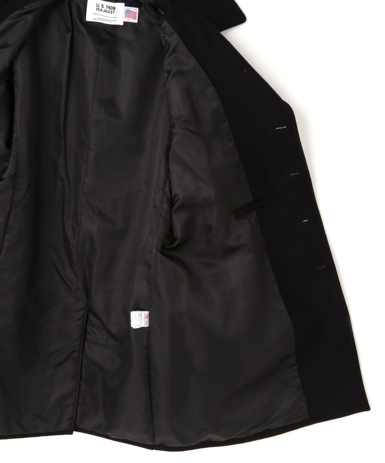 714US LONG MELTON PEACOAT/ロング メルトン ピーコート | Schott
