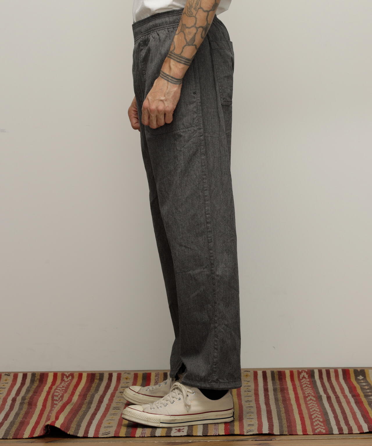 COTTON COVERT DRAWSTRING PANTS/コットンコバート ドローストリング