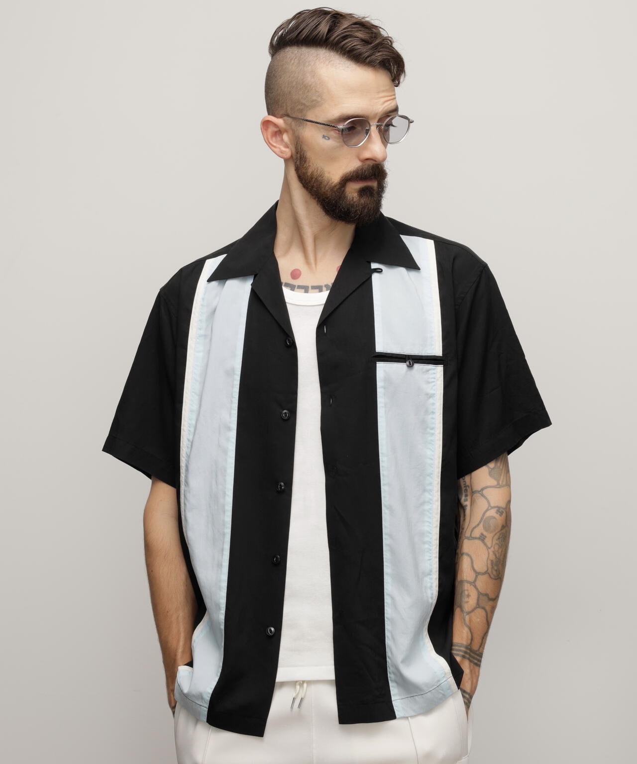 ショット（Schott）/LYOCELL SHIRT ”50’s 2TONE”／リヨセルシャツ ”50’s 2トーン” LYOCELL SHIRT 