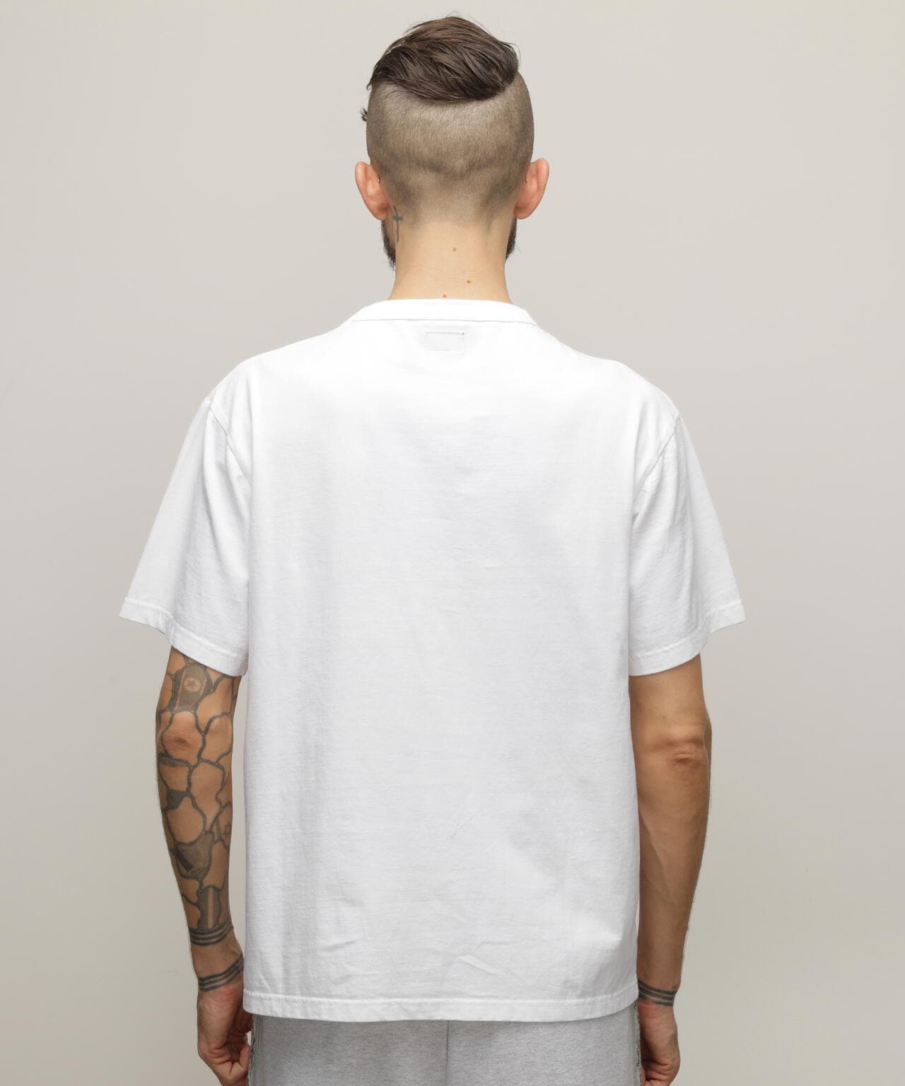 T-SHIRT CUSTOM ZIP LEATHER PKT/カスタムジップ レザーポケット T