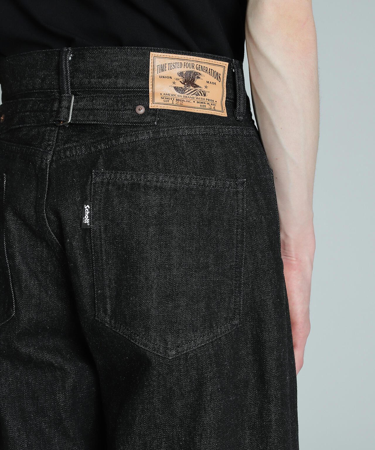 LOT.125 BLACK DENIM/ブラック デニム パンツ | Schott（ショット