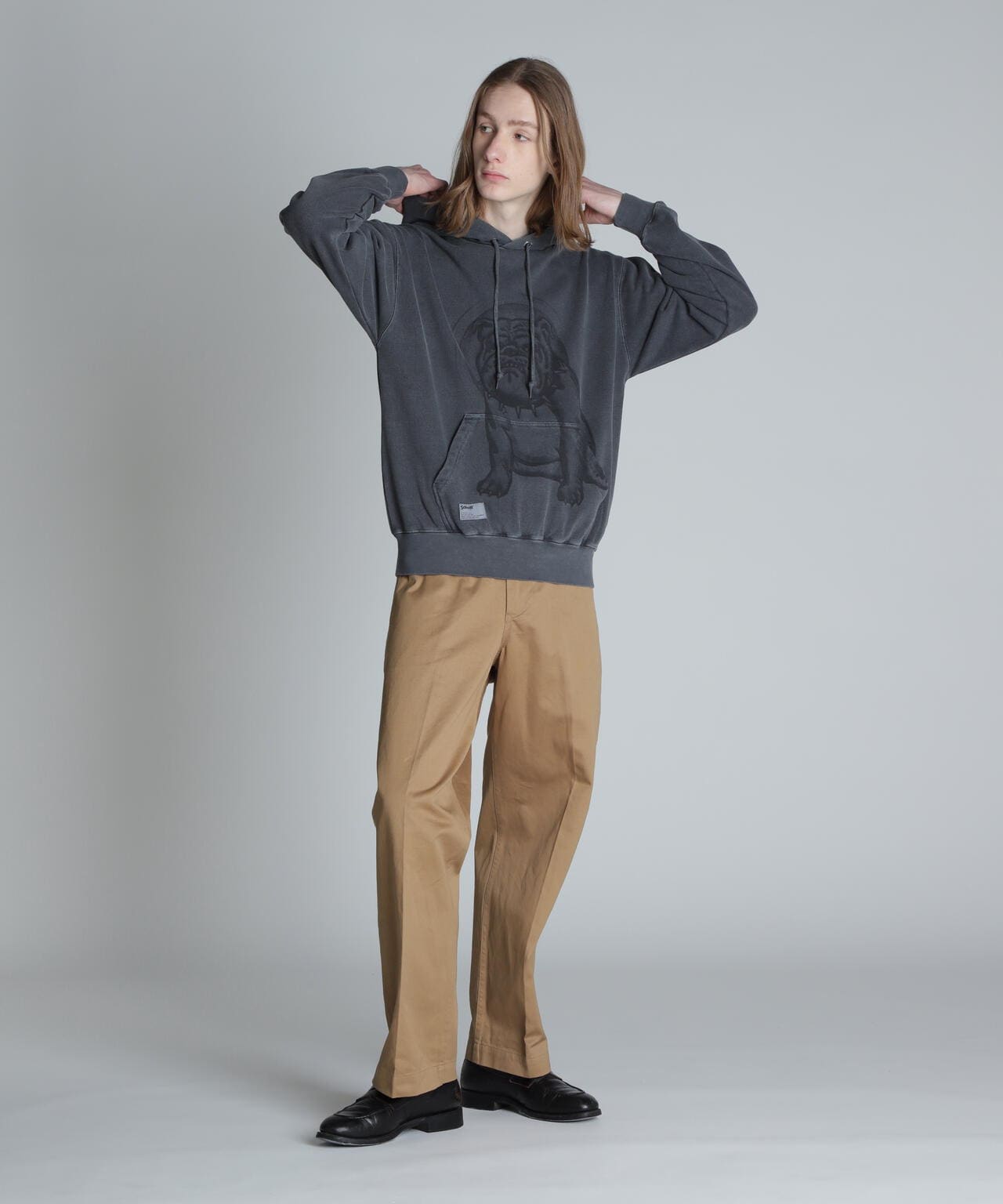 PRINT BULL HOODED SWEAT/プリントブル フーディースウェット | Schott