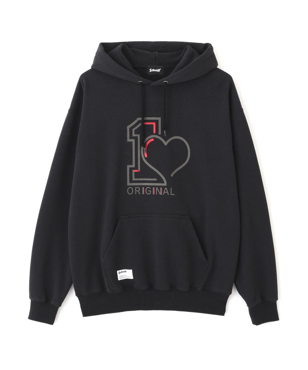 ORIGINAL HEART HOODED SWEAT/オリジナルハート パーカー | Schott