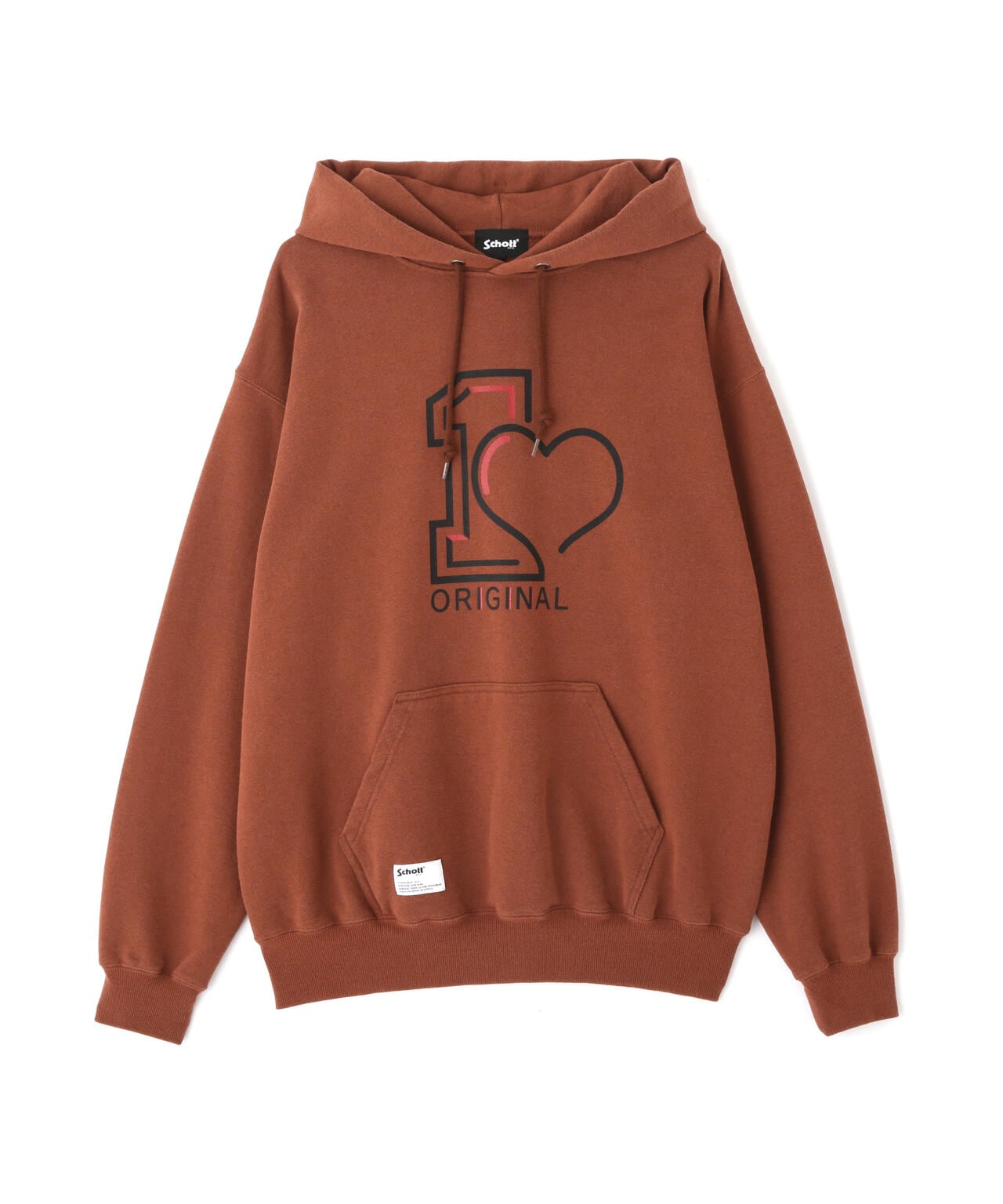 ORIGINAL HEART HOODED SWEAT/オリジナルハート パーカー | Schott