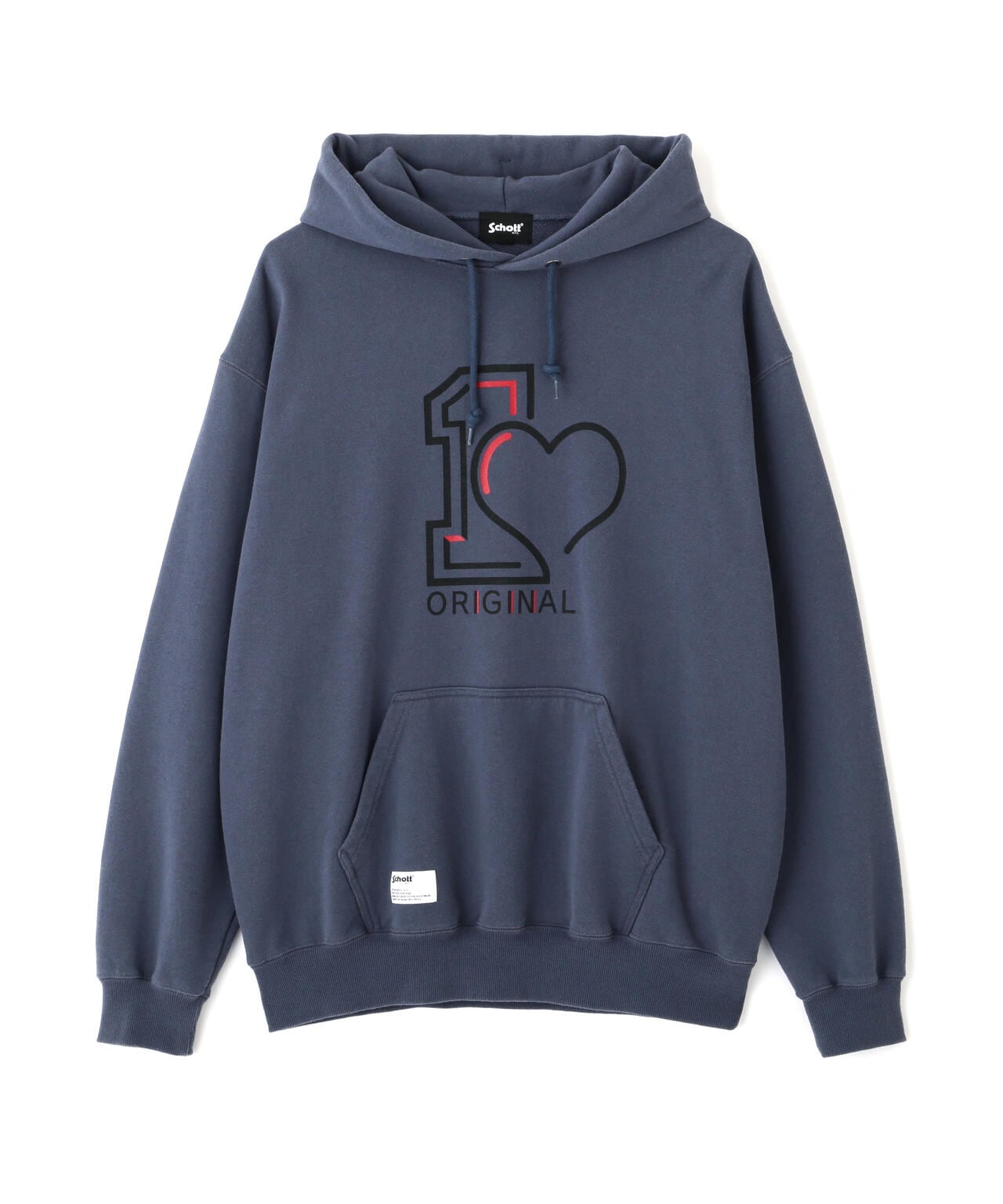 ORIGINAL HEART HOODED SWEAT/オリジナルハート パーカー | Schott