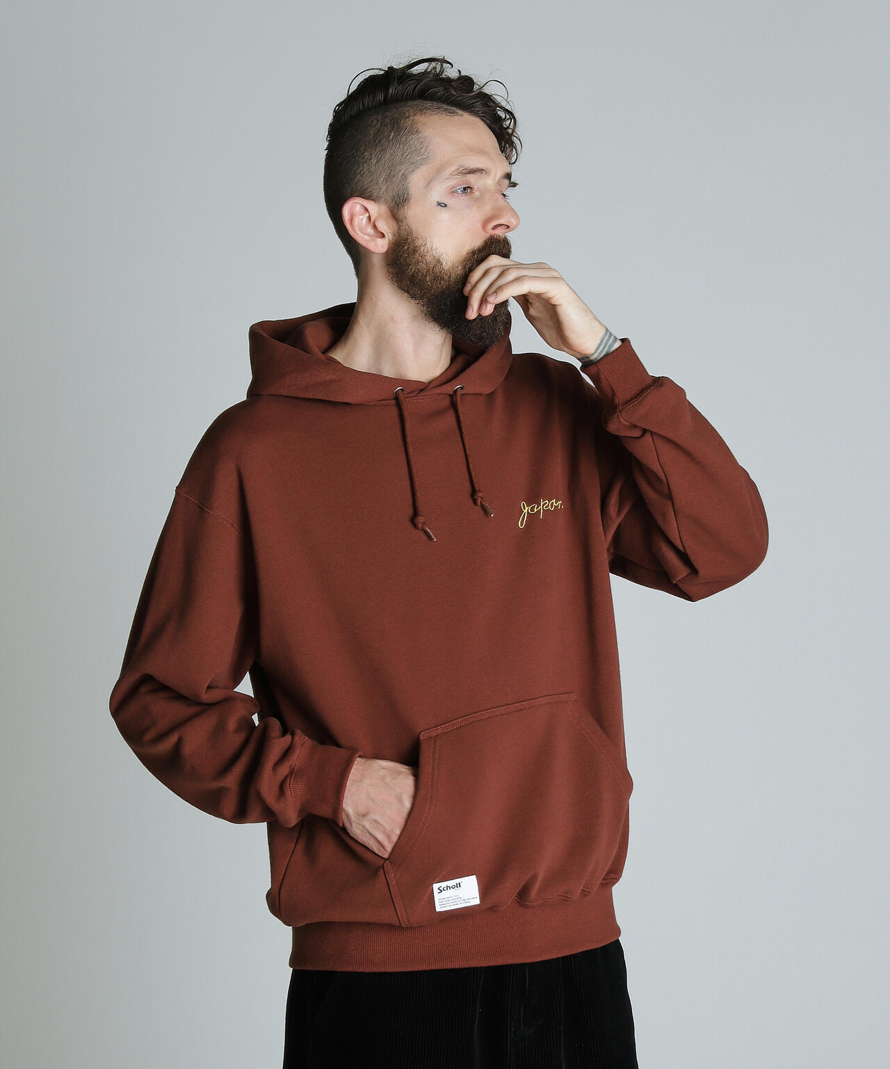 EMB. CHERRY BLOSSOM JAPAN EAGLE HOODED SWEAT/チェリーブロッサム
