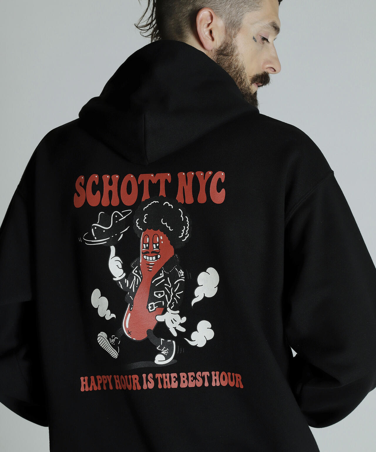 新品未使用　SCHOTT パーカー　アメカジ　バイカー　アウトドア　アメリカン HOODED SWEAT AMERICAN BOY/アメリカンボーイ パーカー | Schott