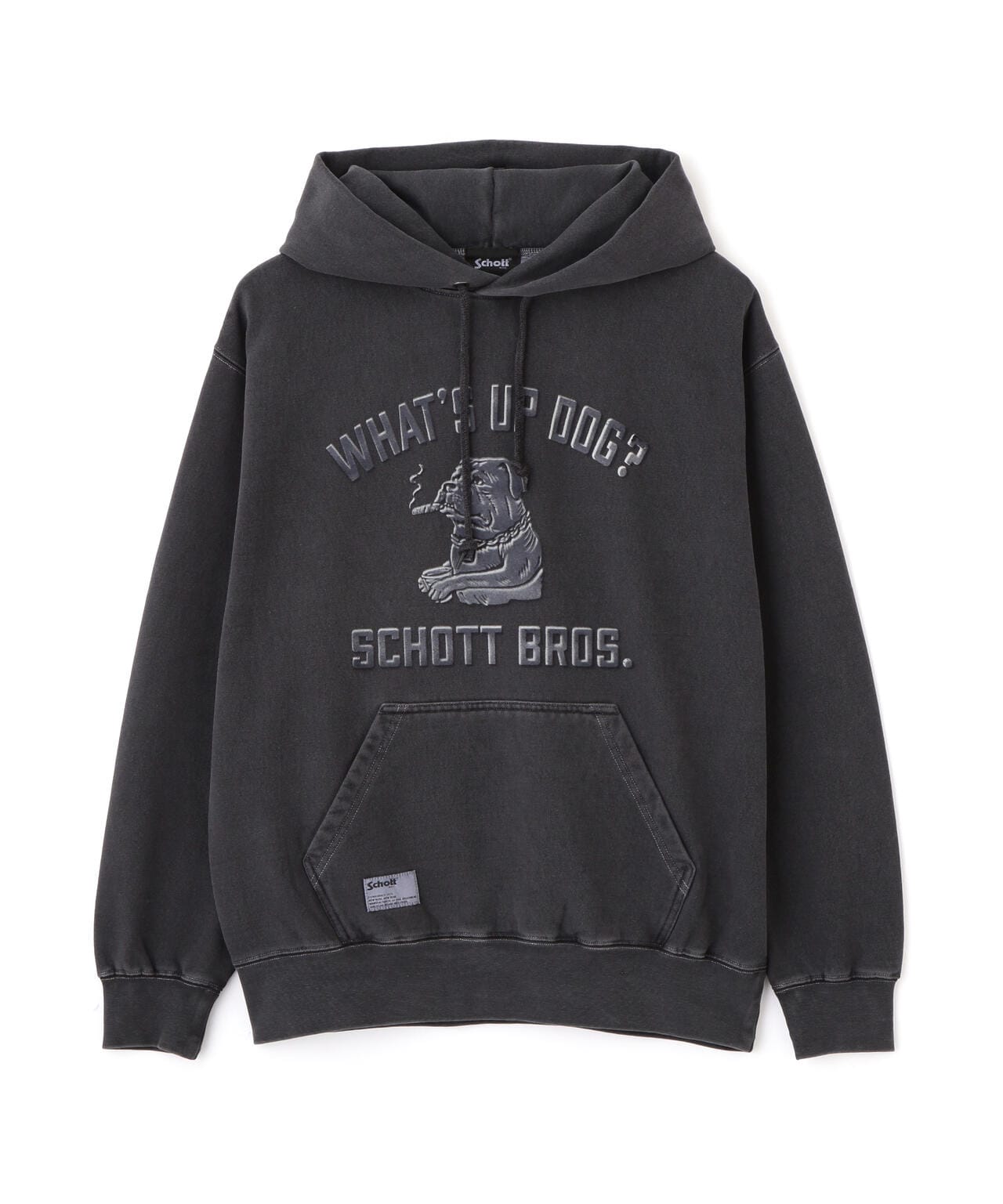 HOODED SWEAT FLOCKY CHILL ROTTWEILER/フロッキー チルロットワイラー