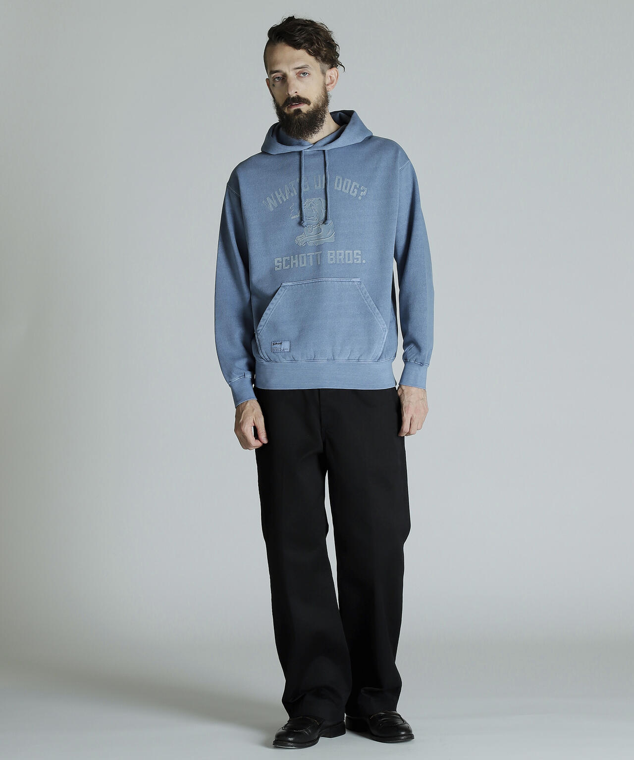 HOODED SWEAT FLOCKY CHILL ROTTWEILER/フロッキー チルロットワイラー