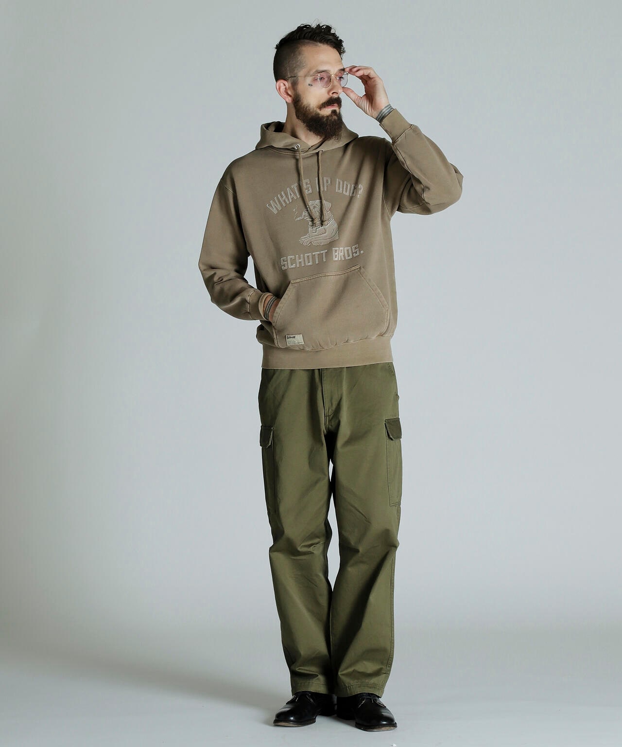 HOODED SWEAT FLOCKY CHILL ROTTWEILER/フロッキー チルロットワイラー