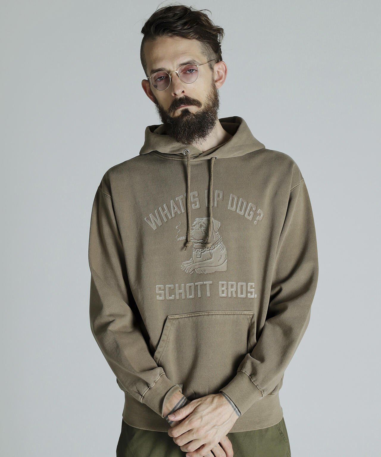 HOODED SWEAT FLOCKY CHILL ROTTWEILER/フロッキー チルロットワイラー