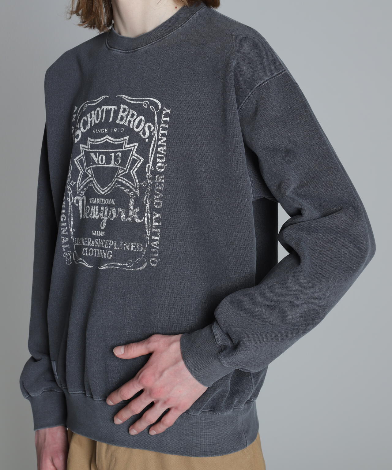 SQUARE LOGO CREW SWEAT/スクエアロゴ クルースウェット | Schott