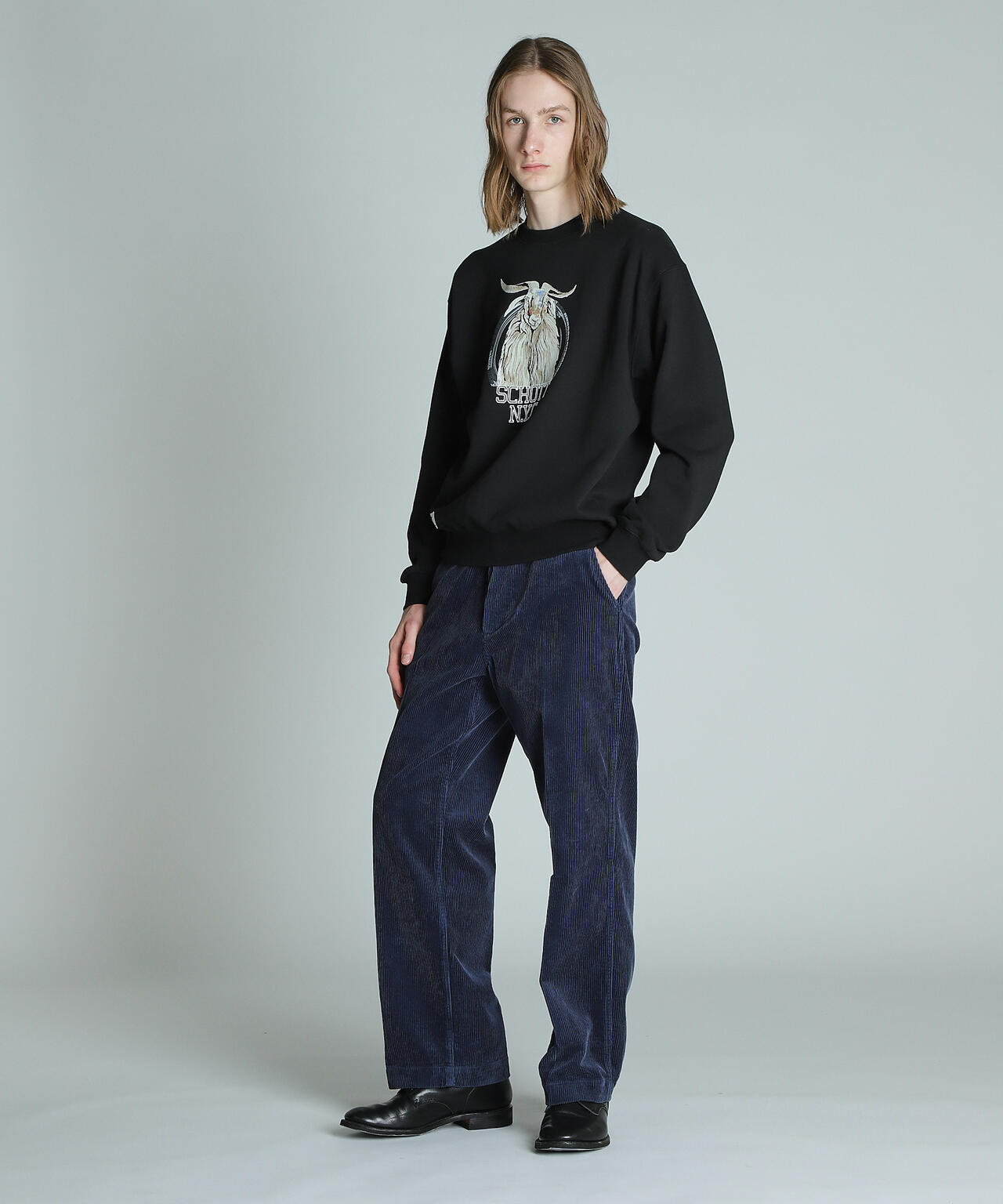 COLOR FLOCKY GOAT CREW SWEAT/カラーフロッキー ゴート クルー COLOR FLOCKY GOAT CREW SWEAT/カラーフロッキー ゴート クルー