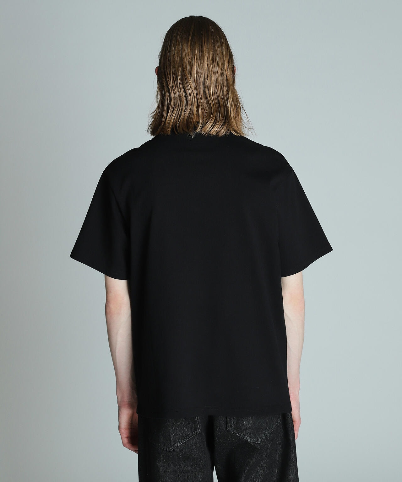 LEATHER POCKET DIAMOND STUDS T-SHIRT/レザーポケット ダイヤモンド
