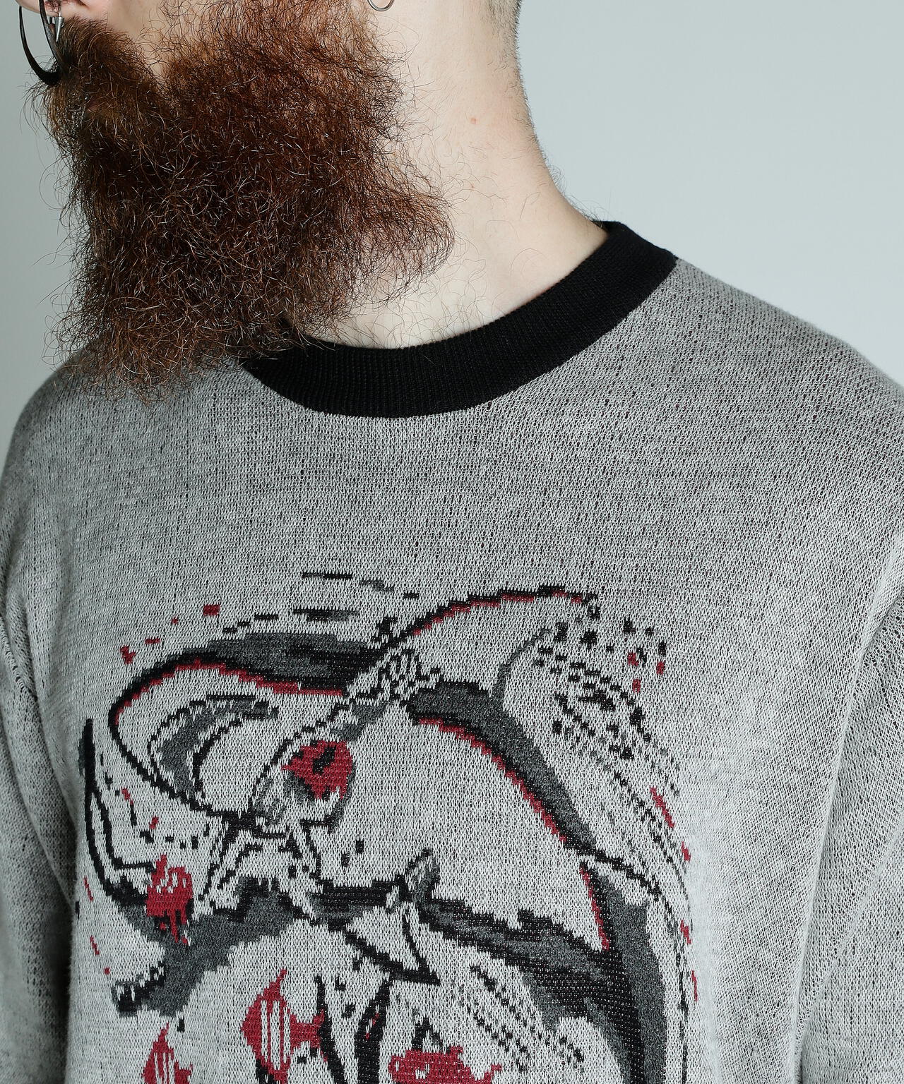 50S OVER SIZE KNIT SHARK/50's オーバーサイズニット シャーク