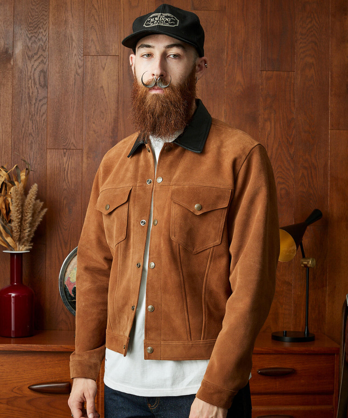 SUEDE SHORT HORN JACKET/スウェード ショートホーン ジャケット 