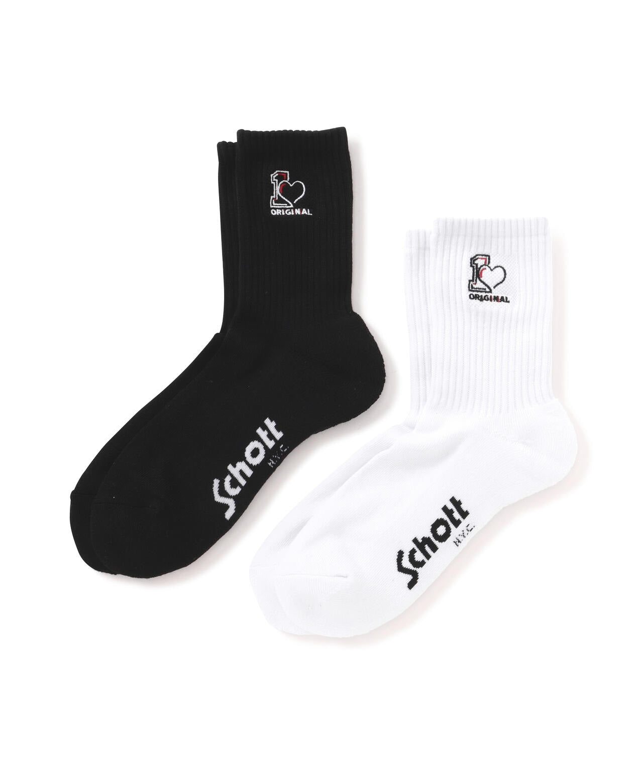 直営限定/HIGT-SOCKS ONE HEART/ハイソックス ワンハート | Schott