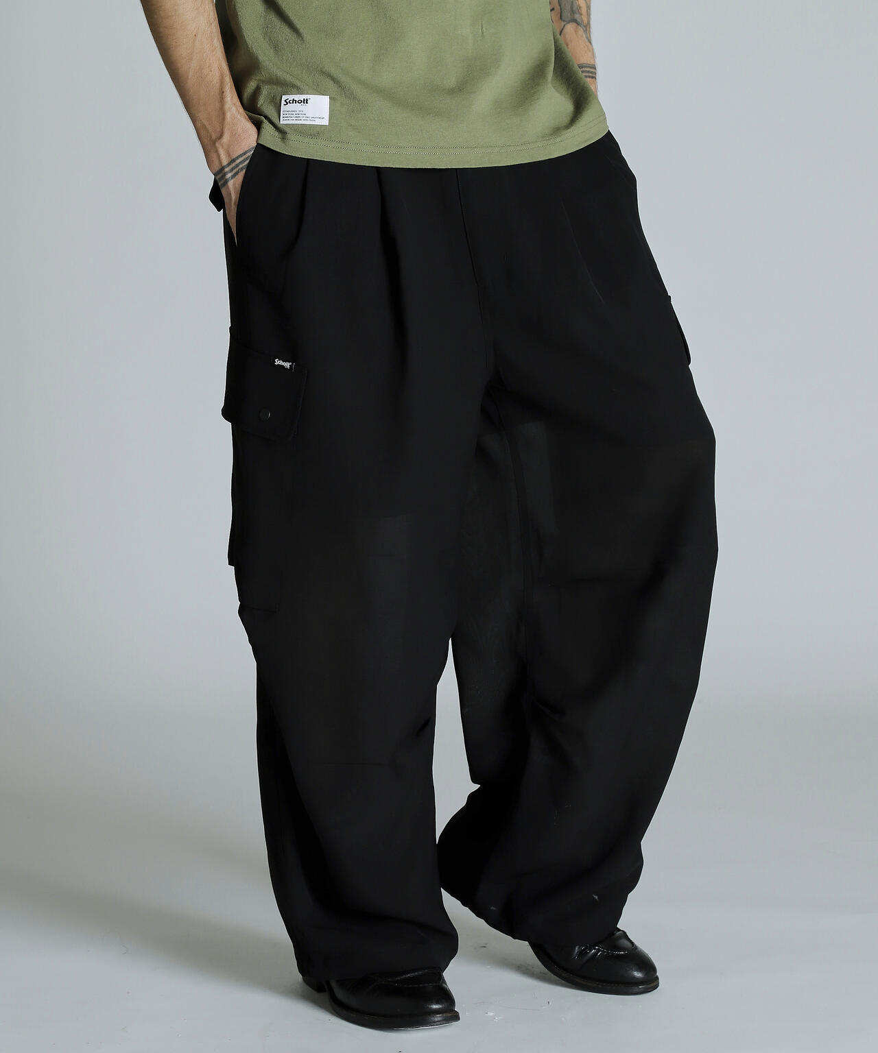 CHIFFON CARGO PANTS/シフォン カーゴパンツ | Schott（ショット