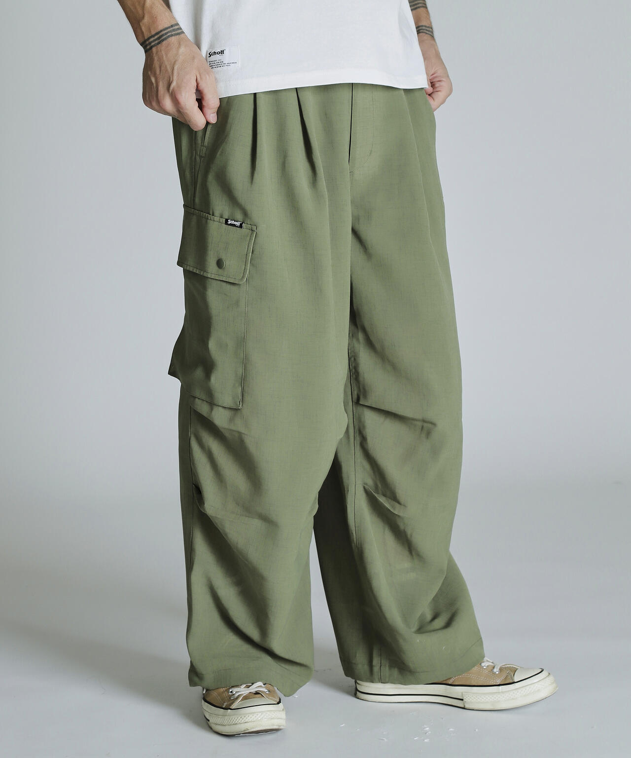 CHIFFON CARGO PANTS/シフォン カーゴパンツ | Schott（ショット