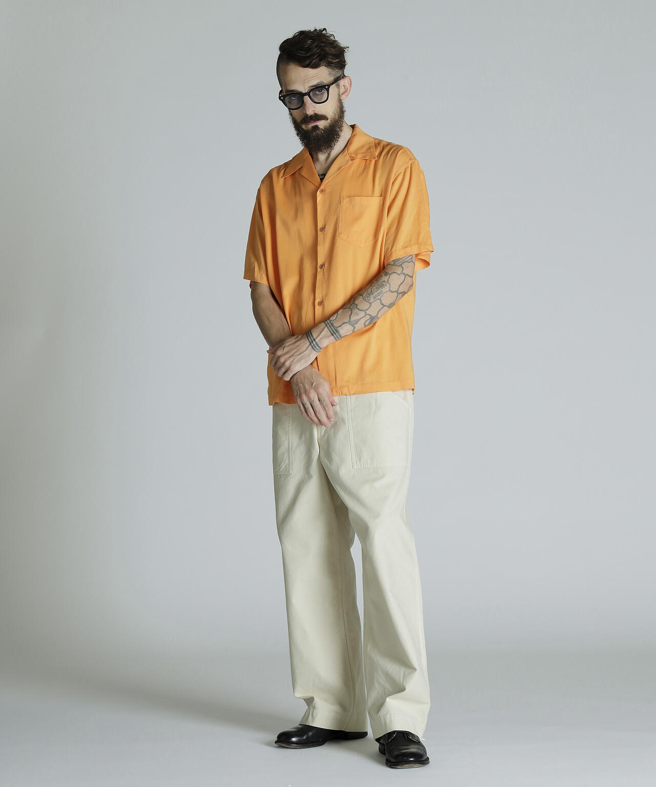 CR PLAIN SHIRT/コットン レーヨン プレーンシャツ | Schott（ショット