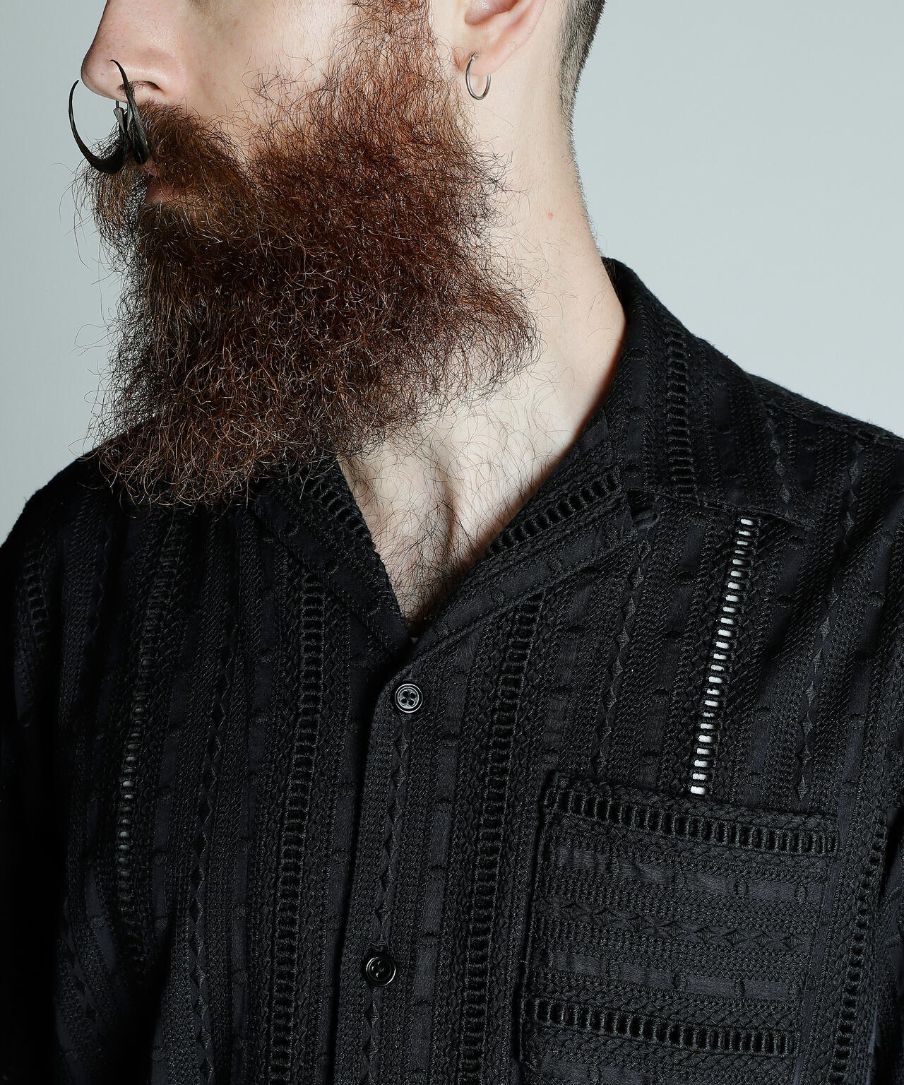 CR SHIRT EMBROIDERY/コットン レーヨン 刺繍シャツ | Schott