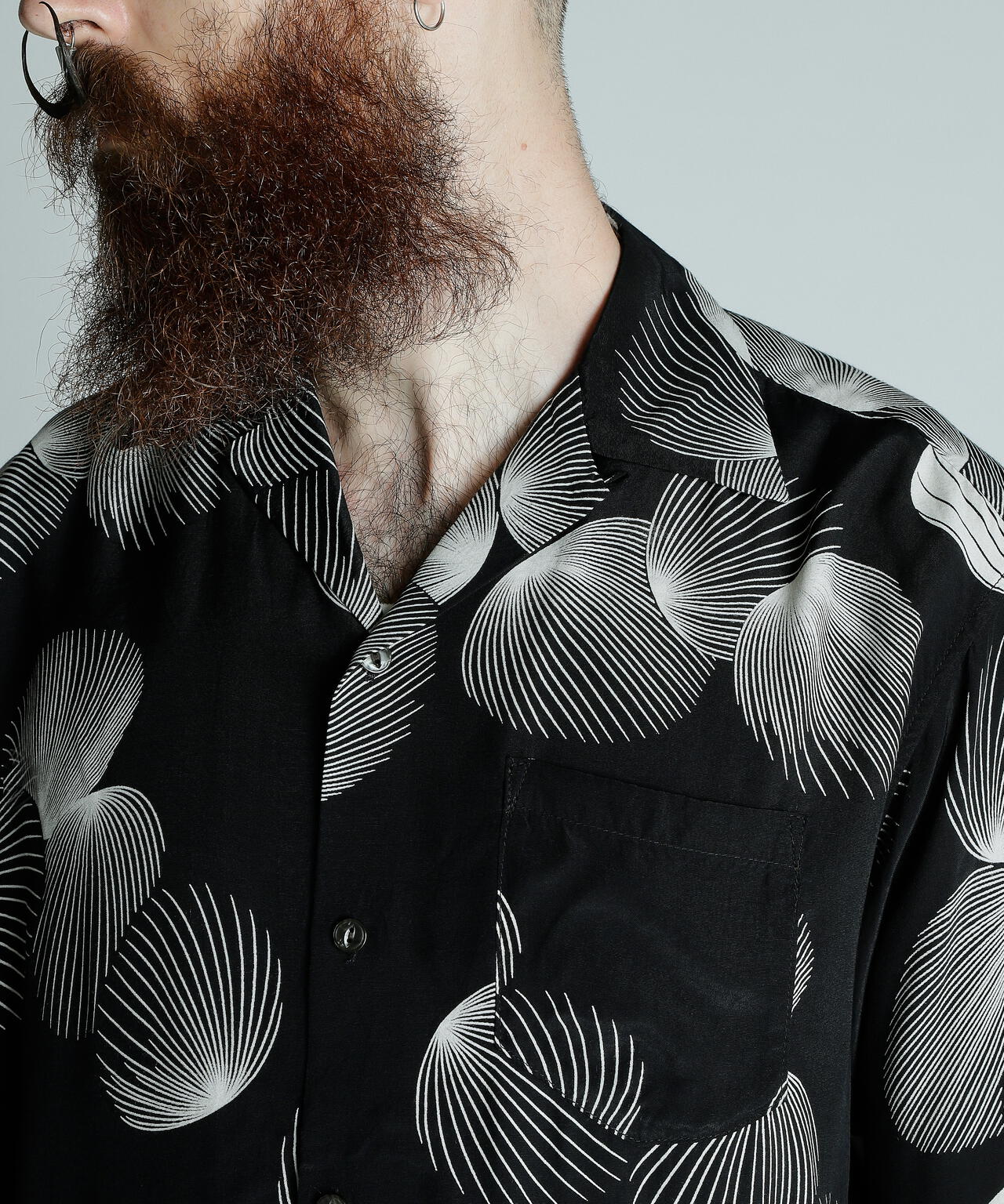 T*E様 ショット PJ ×パイナップルジュース レーヨンシャツ L PJ/×パイナップルジュース/RAYON SHIRT CRANE/レーヨンシャツ クレーン