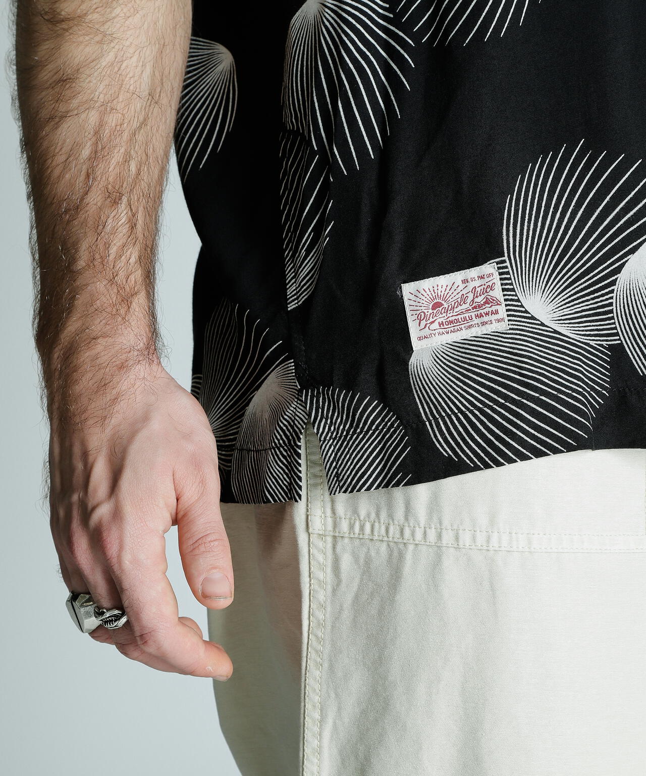 PJ/×パイナップルジュース/RAYON SHIRT SHELL/レーヨンシャツ シェル