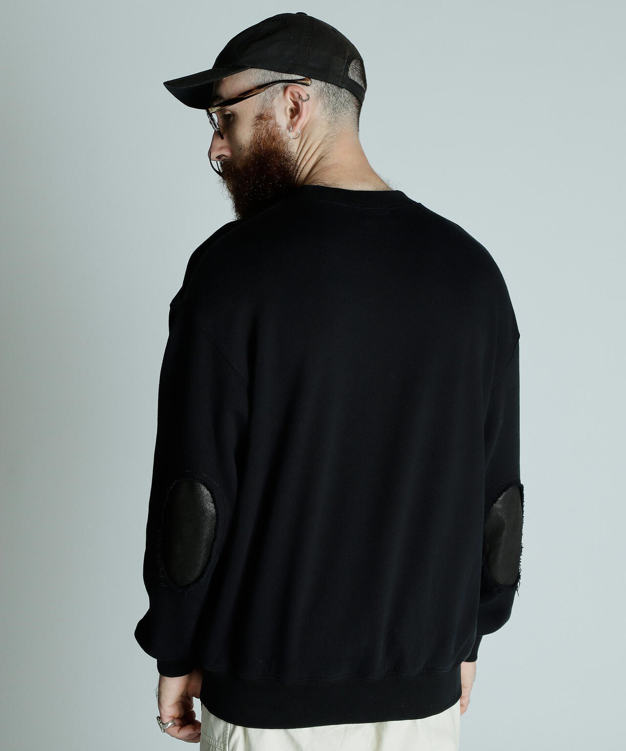 LEATHER ELBOW PATCH SWEAT/レザーエルボーパッチ スウェット | Schott
