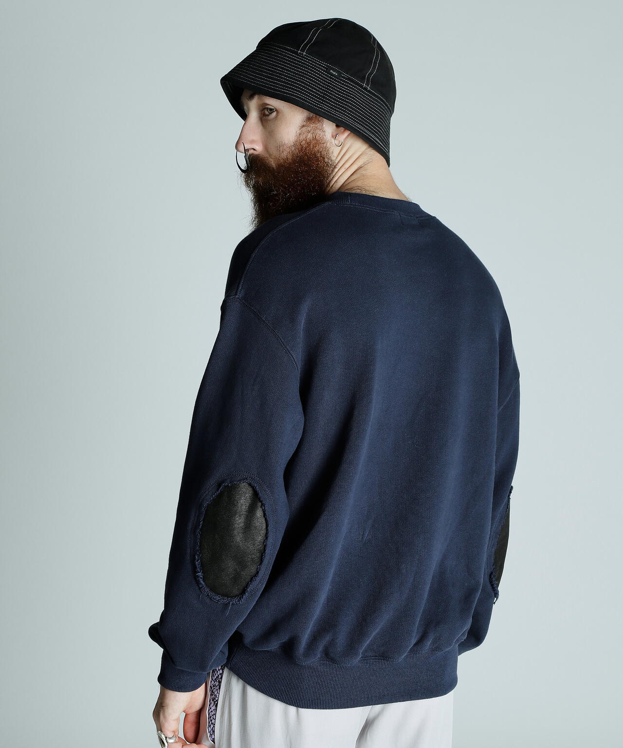 LEATHER ELBOW PATCH SWEAT/レザーエルボーパッチ スウェット | Schott